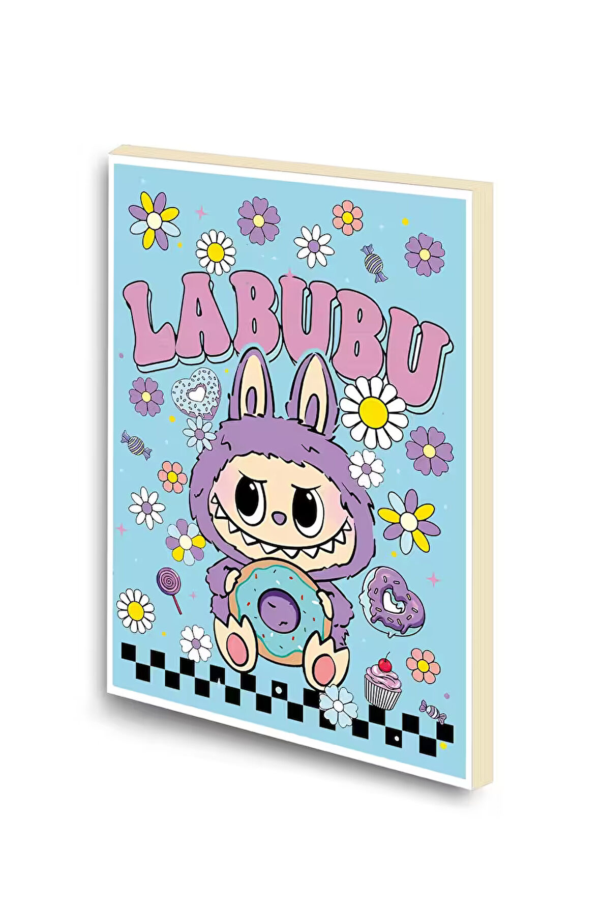 Labubu Baskılı A6 Küçük Boy Çizgisiz Defter