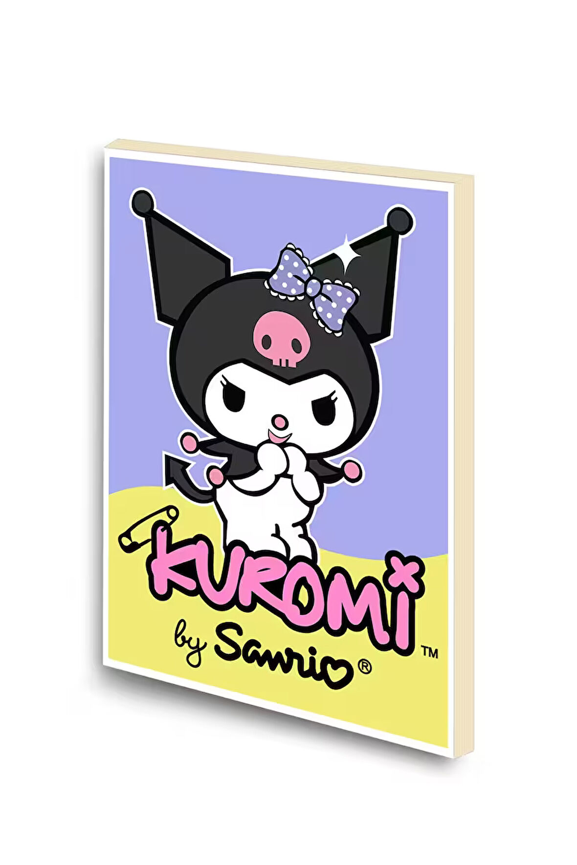 Kuromi Baskılı A6 Küçük Boy Çizgisiz Defter