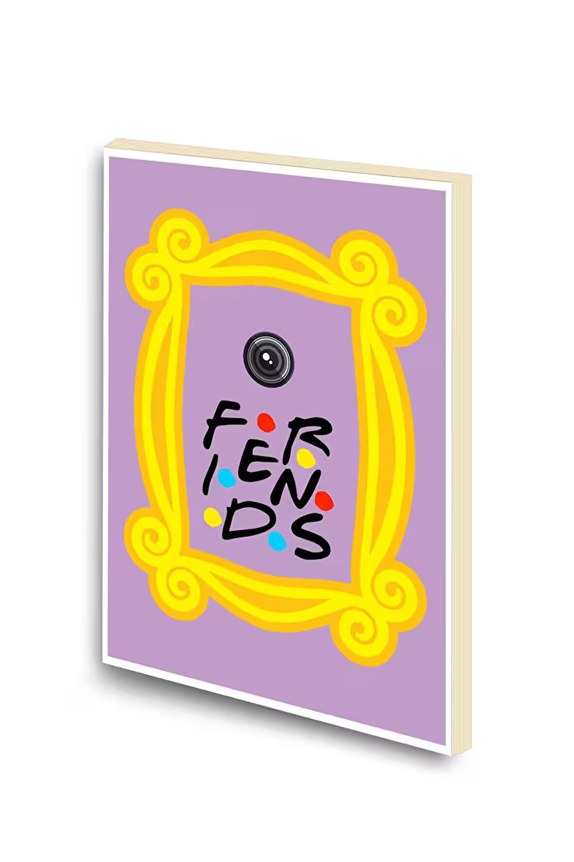 Friends Çerçeve Baskılı A6 Küçük Boy Çizgisiz Defter