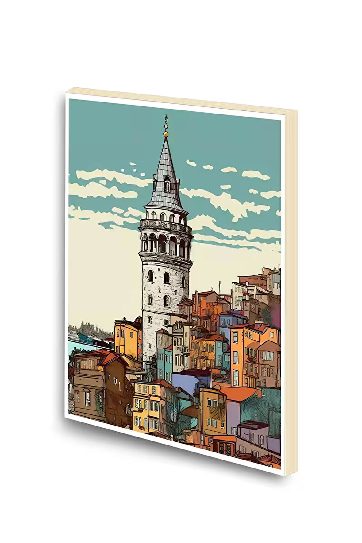 İstanbul Galata Kulesi Baskılı A6 Küçük Boy Çizgisiz Defter