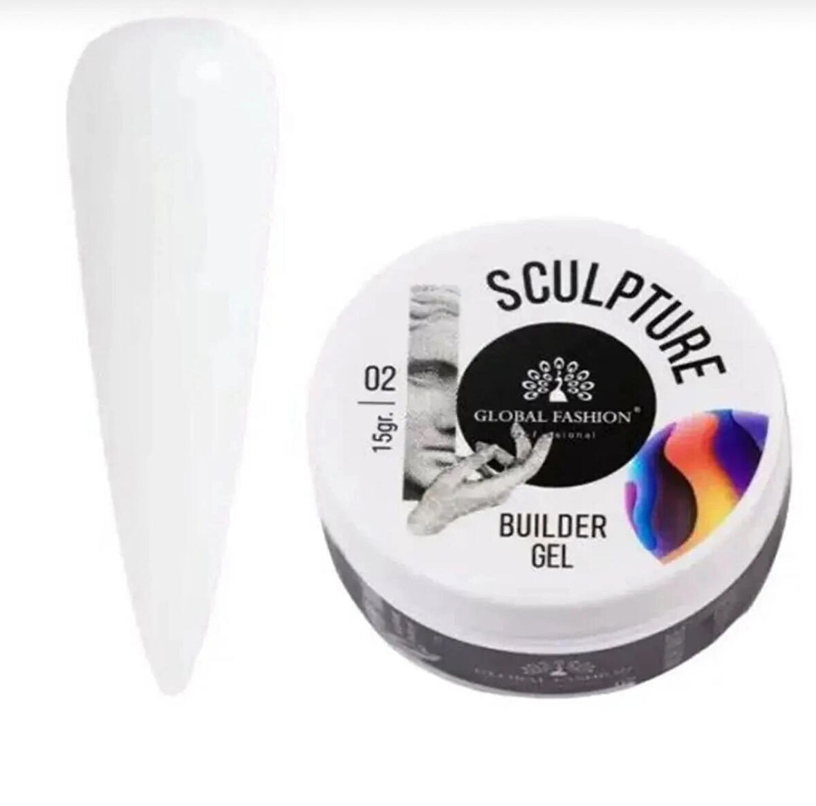 Anıl Hamur Jel Protez Tırnak No:2 Rakı Beyazi, Global FashionJel 15Grm