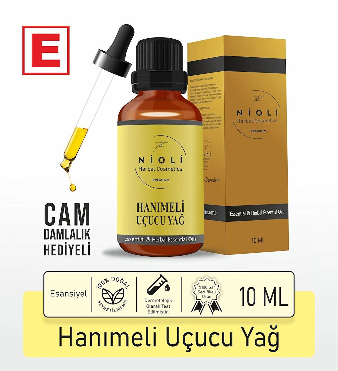 Nioli Hanımeli Esansiyel Uçucu Yağ Buhurdanlık Yağı Aromaterapi Yağı 10 ML