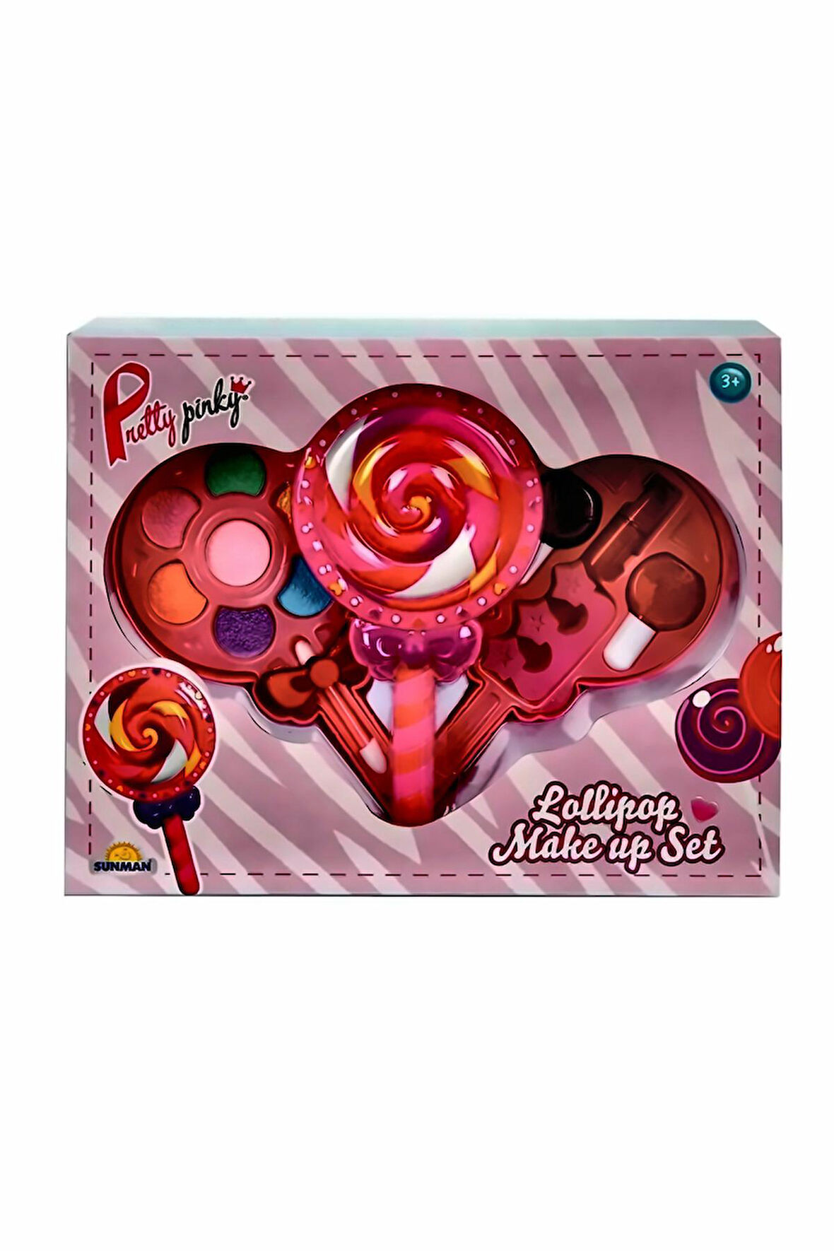 Lolipop Şekilli 2 Katlı Makyaj Güzellik Seti Kız Çocuk Eğitici Oyuncak Erkek Çocuk Oyuncaklar
