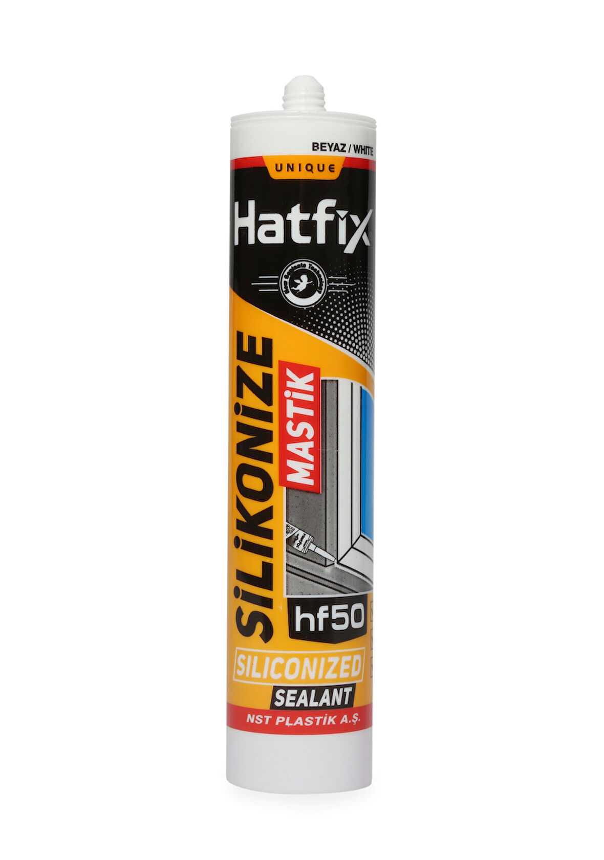 Hatfix Silikonize Mastik Beyaz 500Gr