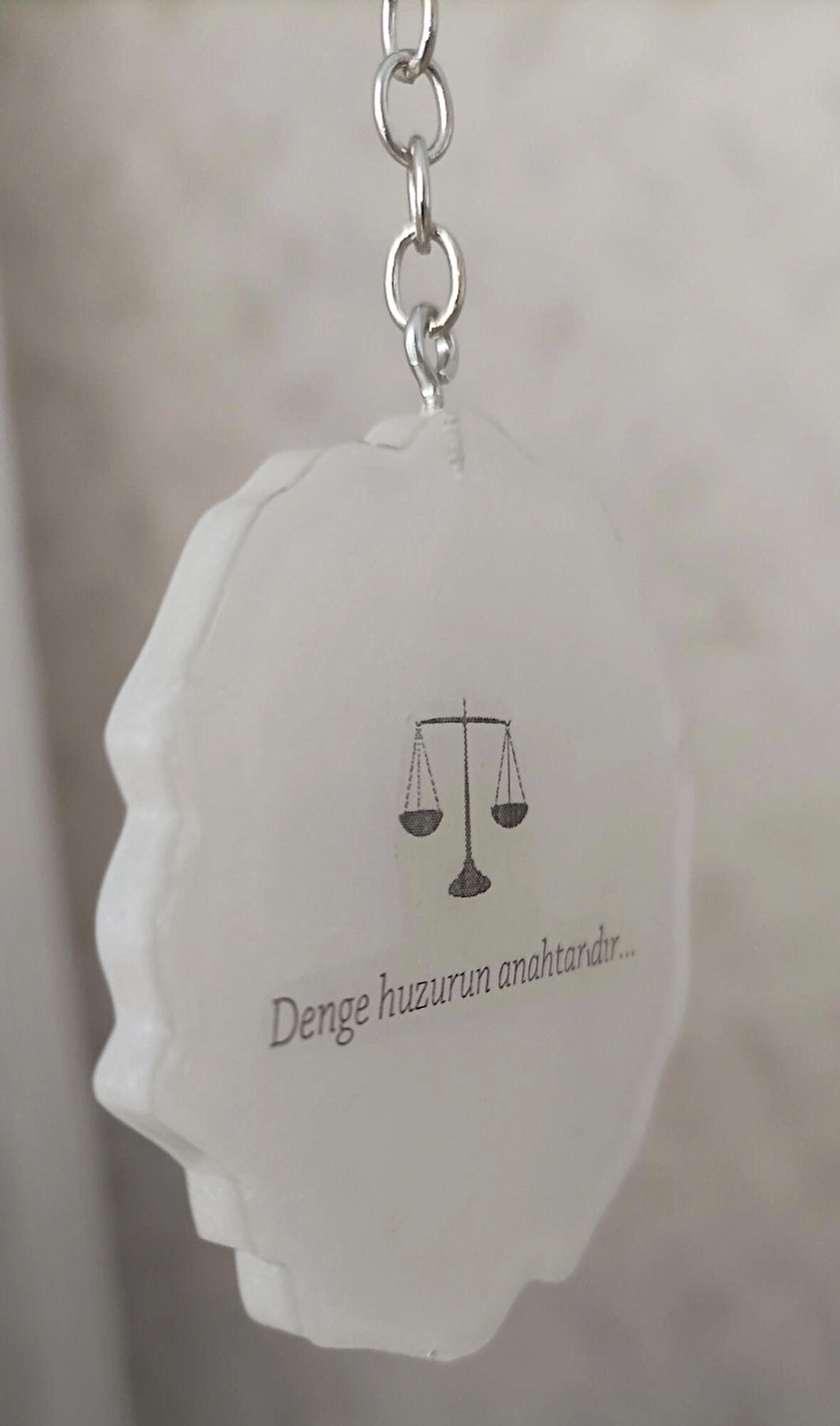 Denge huzurun anahtarıdır... Yazılı anahtarlık