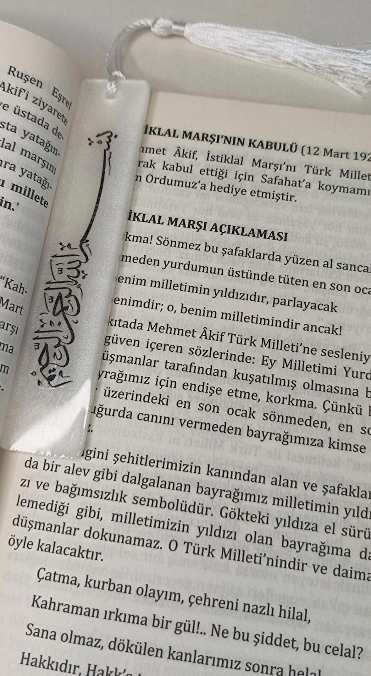 Arapça bismillahirrahmanirrahim yazılı epoksi kitap ayracı