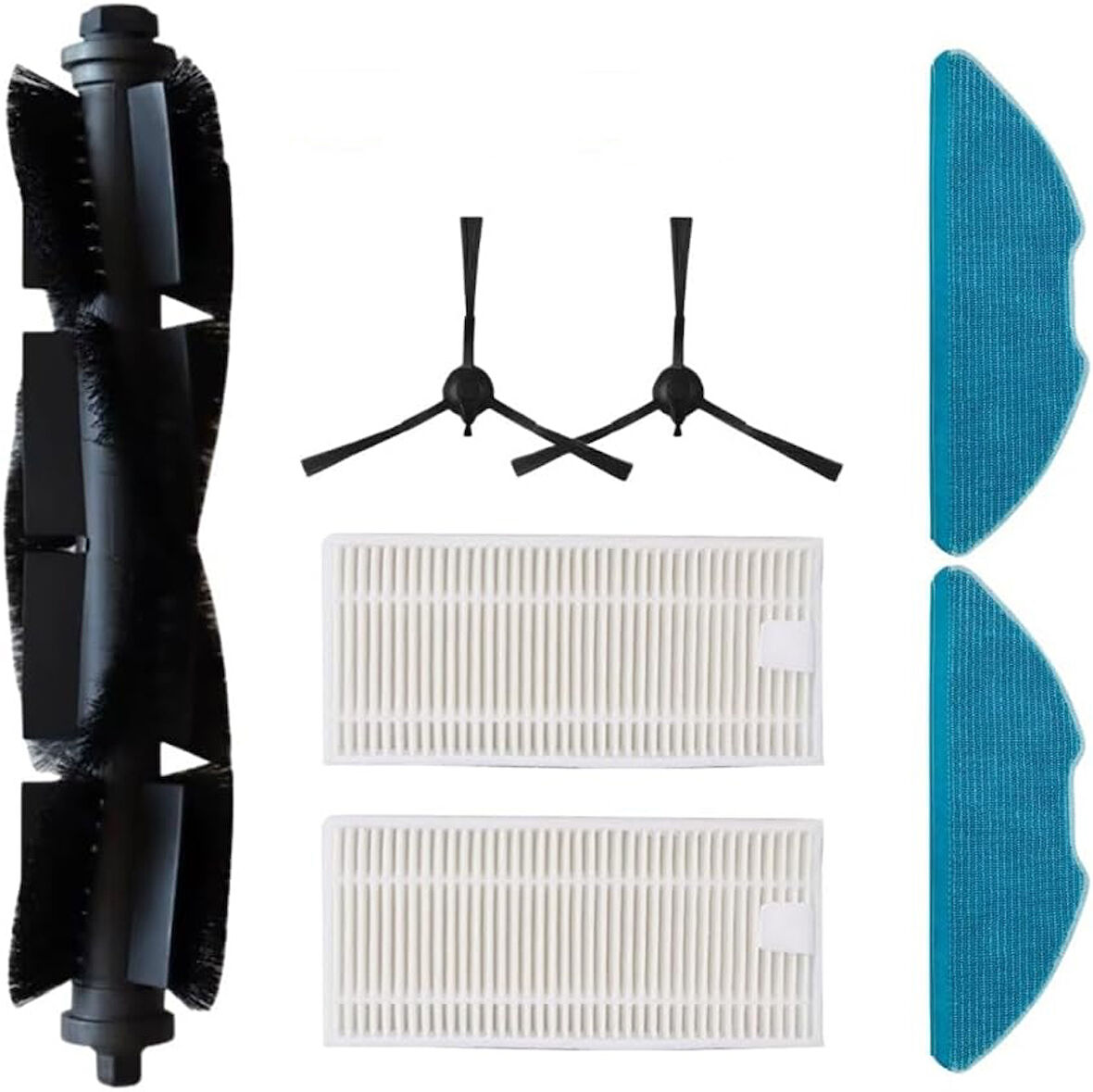 srfn ticaret Grundig VCR 4230 - 6230 - 7230 Uyumlu Robot Süpürge Seti - 7 Parça