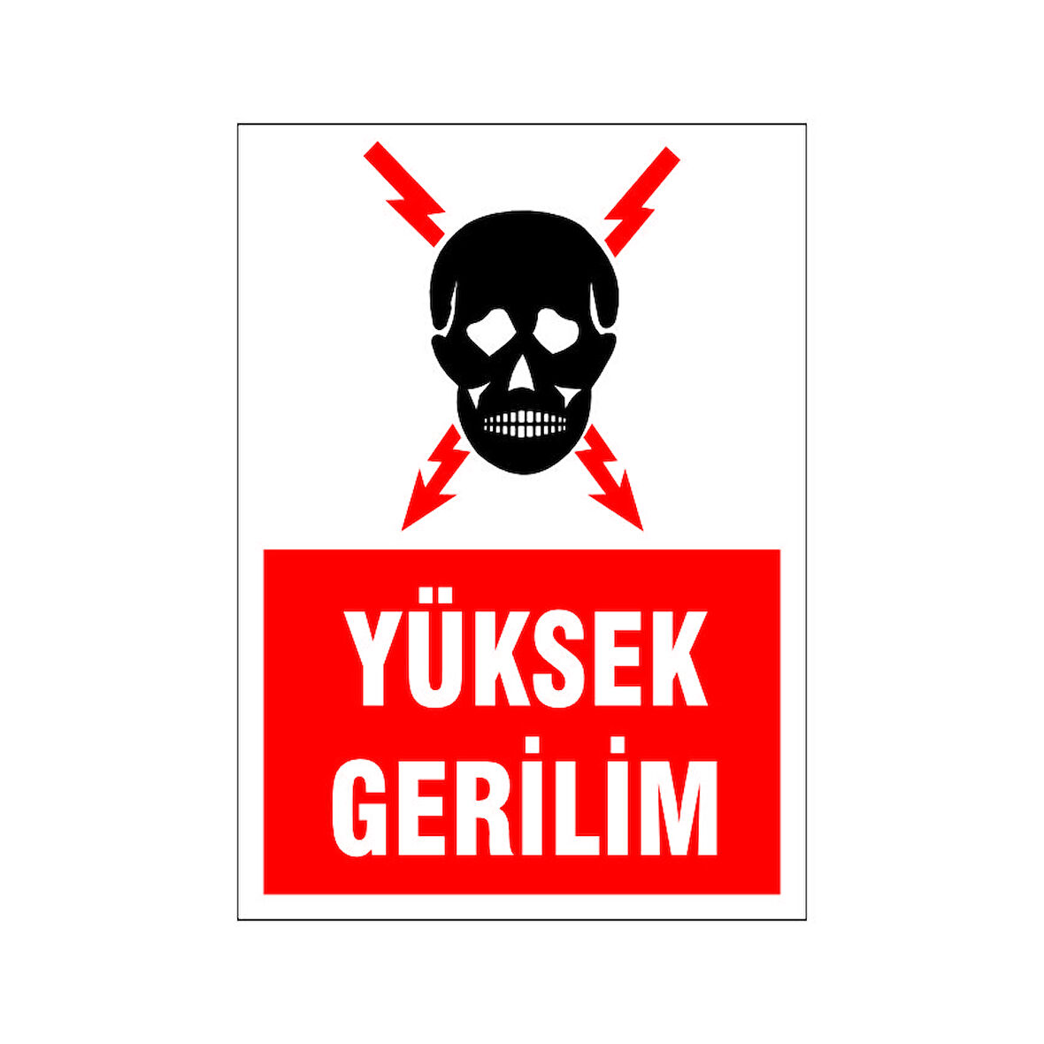 Yüksek gerilim, isg uyarı levhası