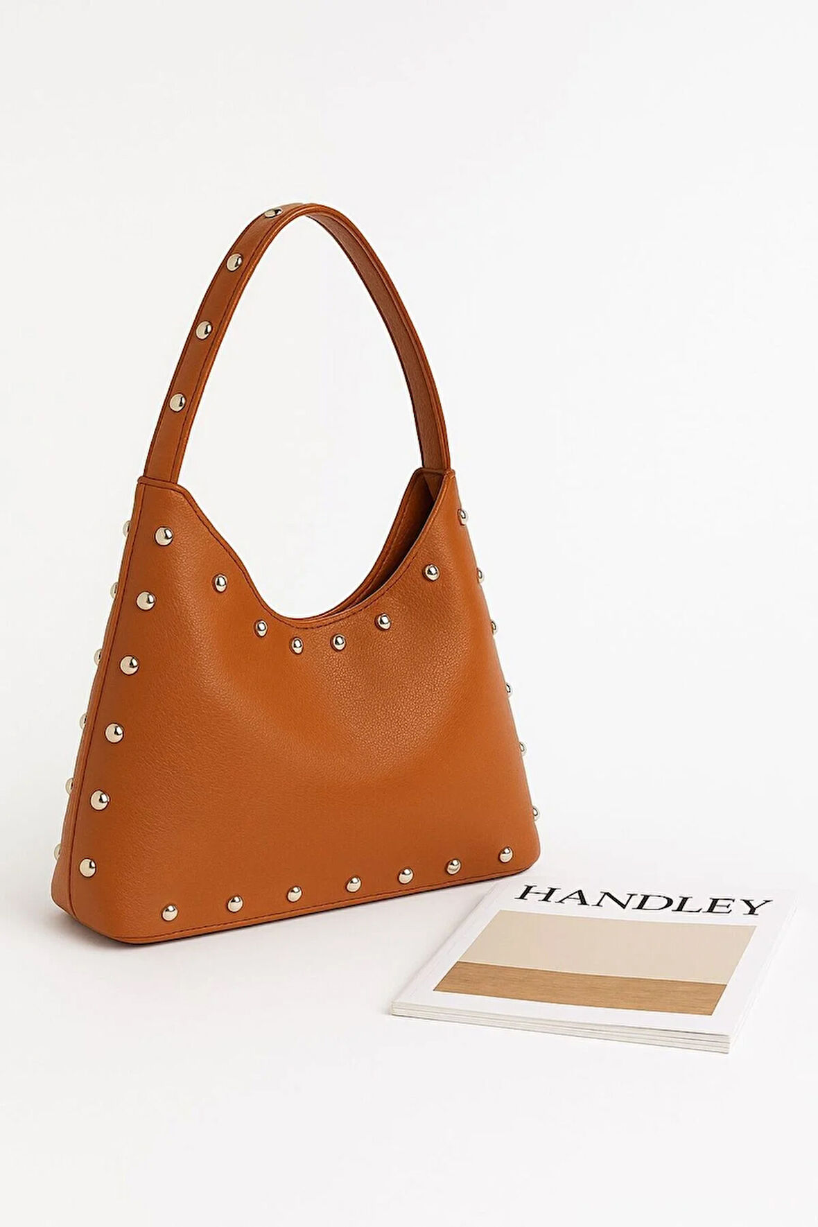 Stud Detaylı Omuz Çantası