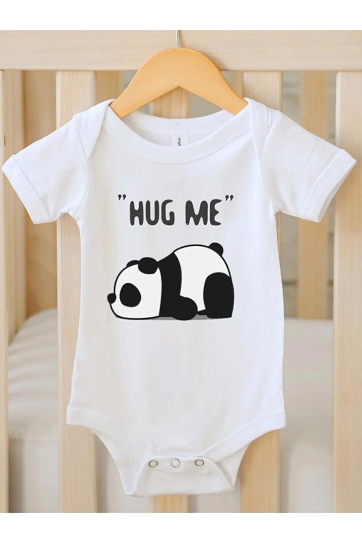 Hug Me Özel Tasarım Bebek Zıbın Pamuklu Çıtçıtlı Body
