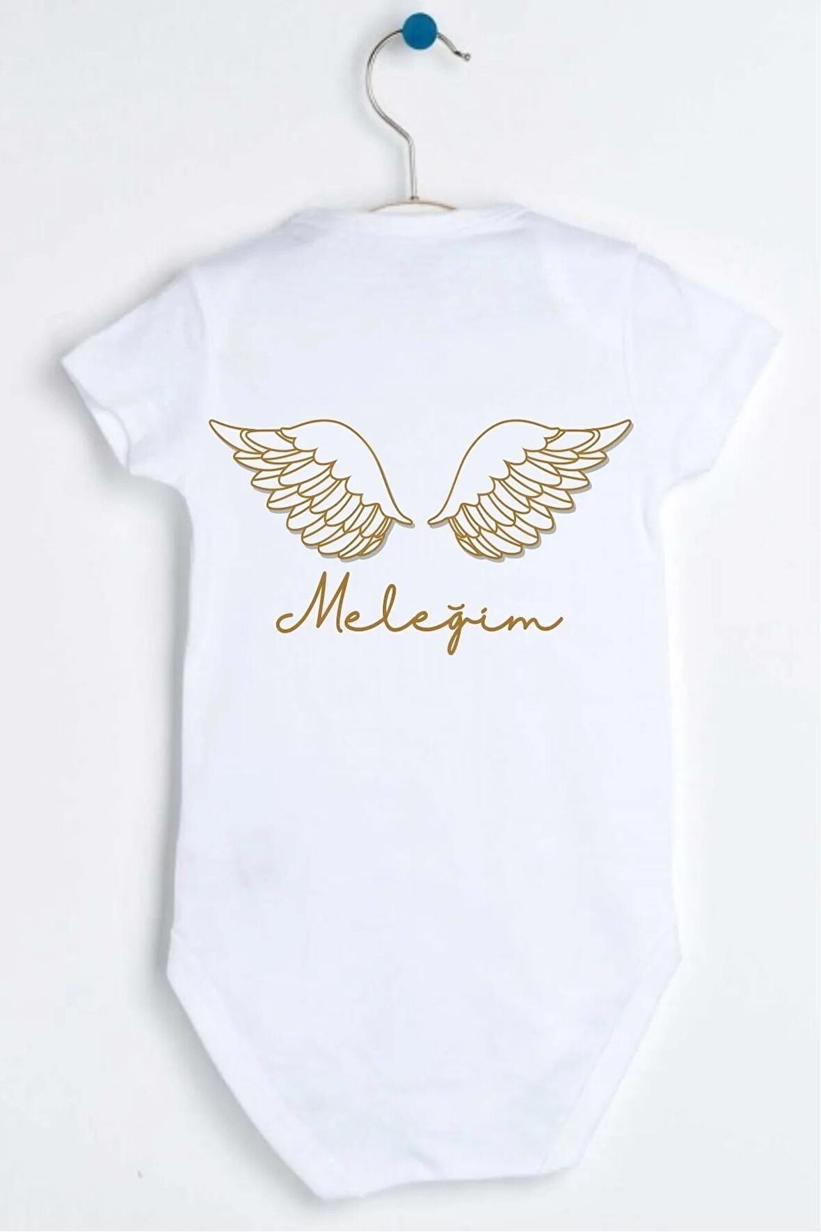 Meleğim Özel Tasarım Bebek Zıbın Pamuklu Çıtçıtlı Body