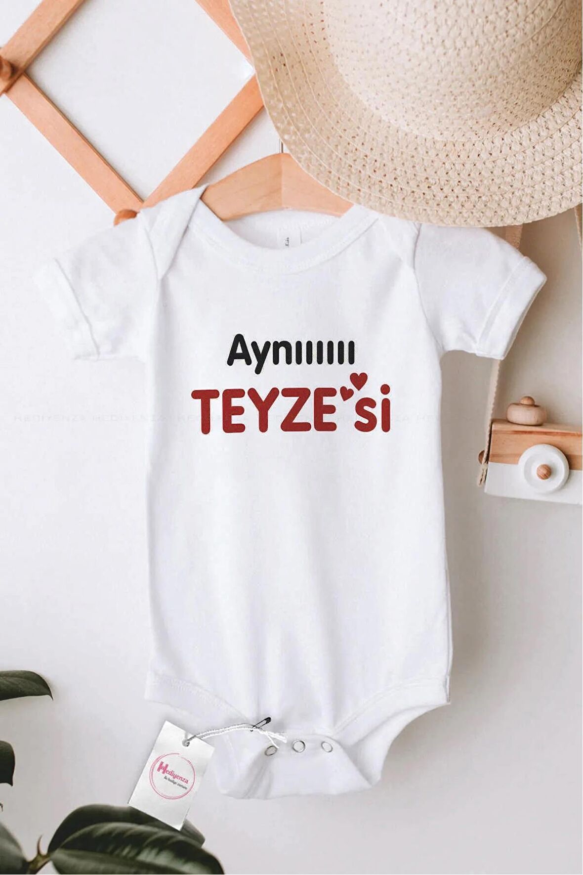 Aynı Teyzesi Özel Tasarım Bebek Zıbın Pamuklu Çıtçıtlı Body