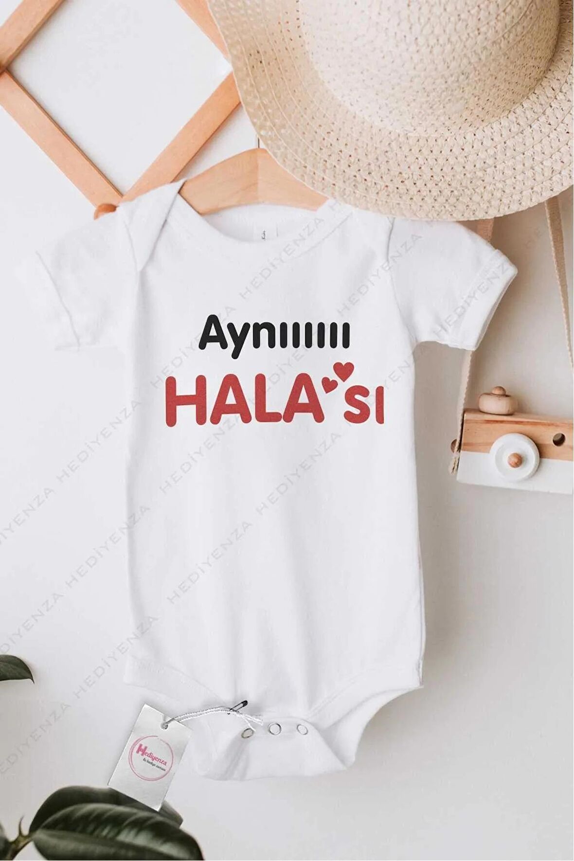 Aynı Halası Özel Tasarım Bebek Zıbın Pamuklu Çıtçıtlı Body