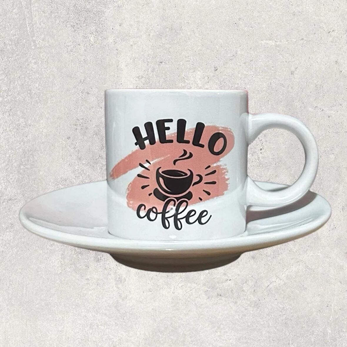 Yazılı Baskılı Türk Kahvesi Fincanı