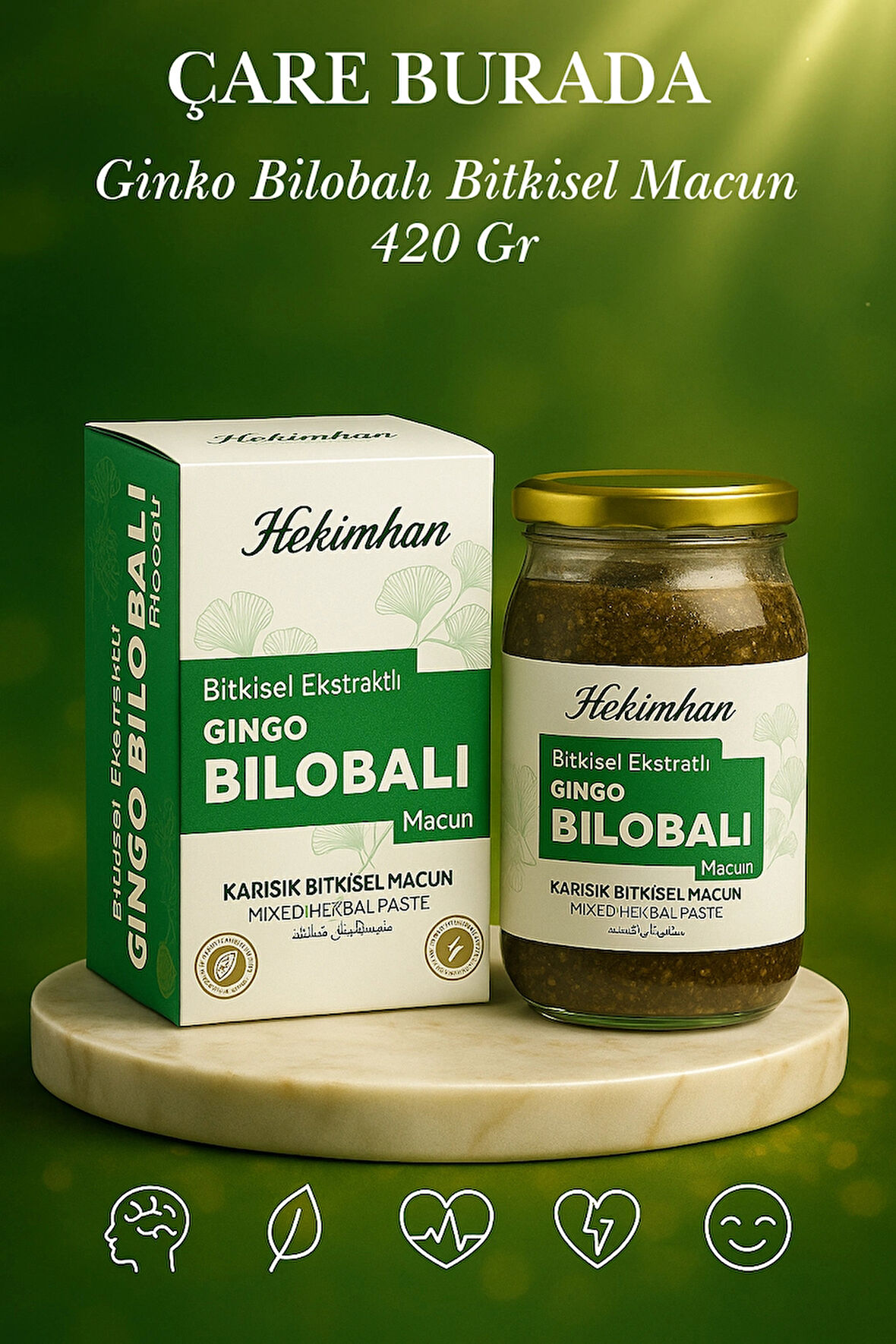 Ginko Bilobalı Macun 420 Gr