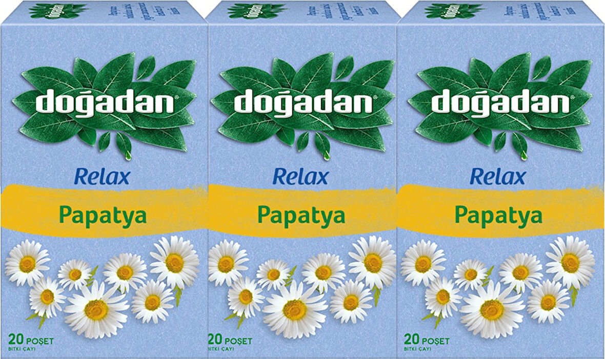 Doğadan Relax Papatya Bitki Çayı 20'li x 3