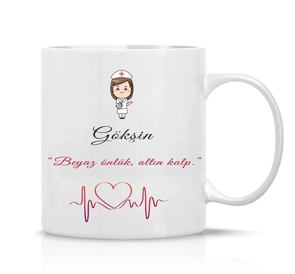 Hemşire Kişiye Özel Baskılı Kupa Bardak