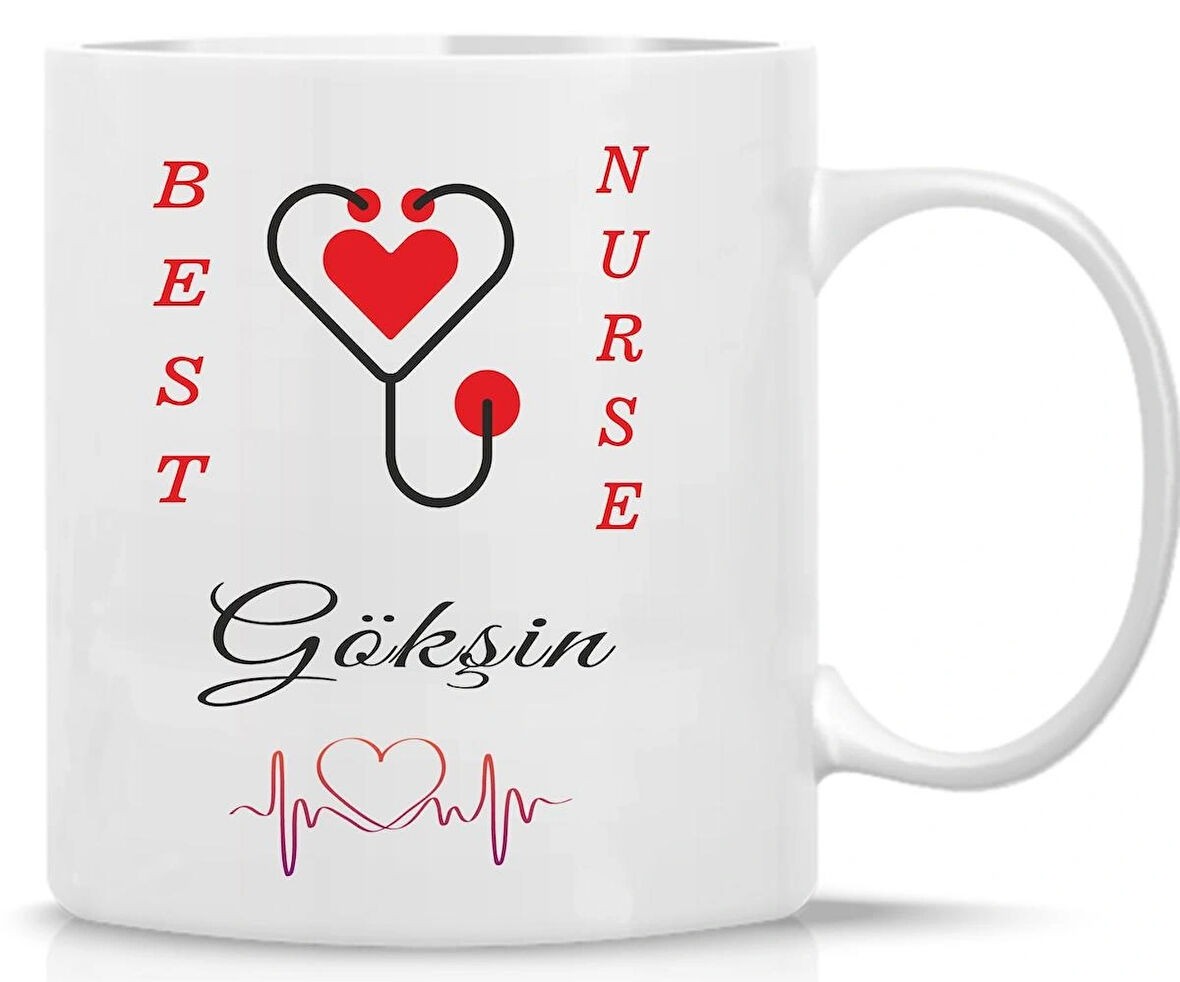 Hemşire Kişiye Özel Baskılı Kupa Bardak