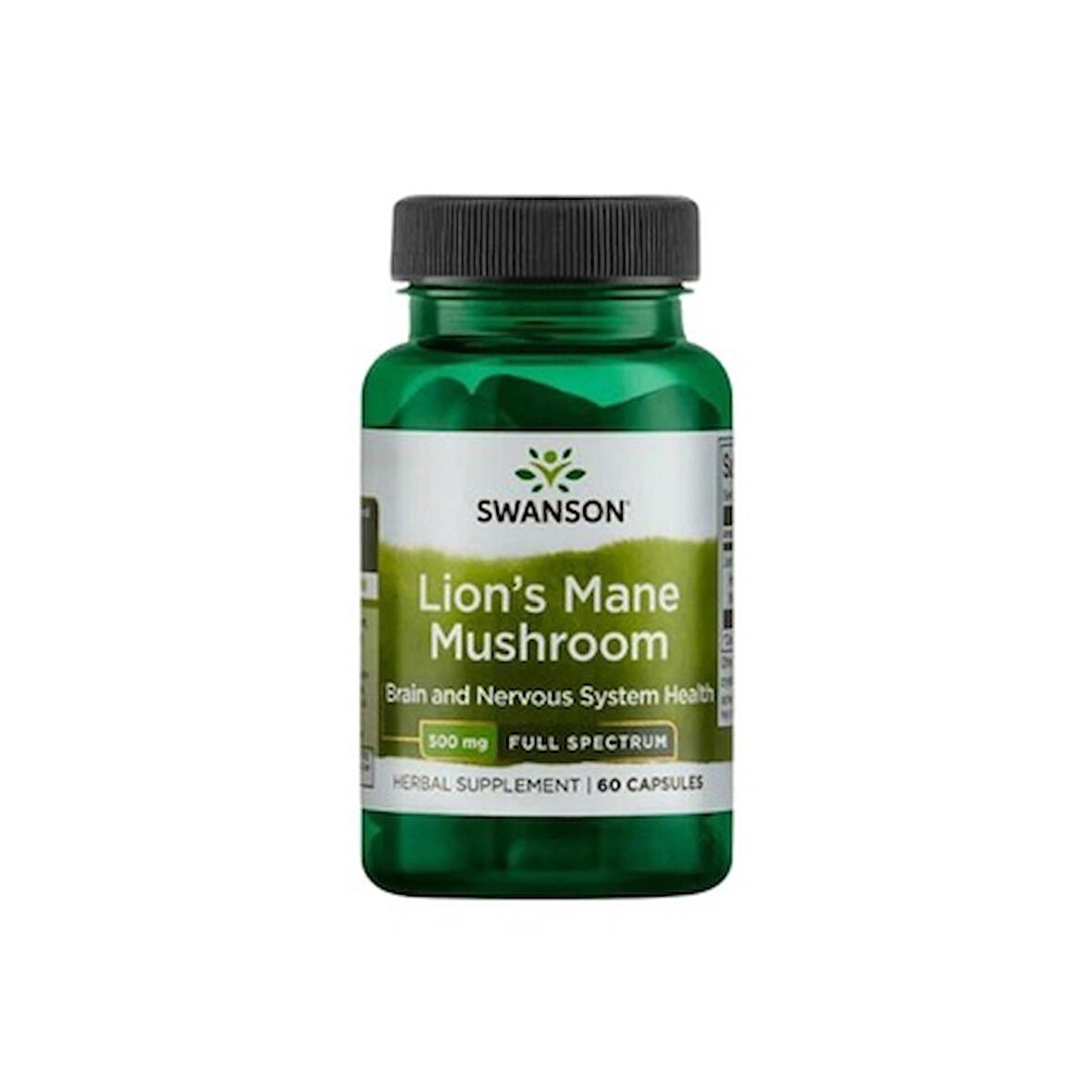Swanson, Full Spectrum® Lion's Mane Mushroom, 500 mg, 60 Vegan Capsules