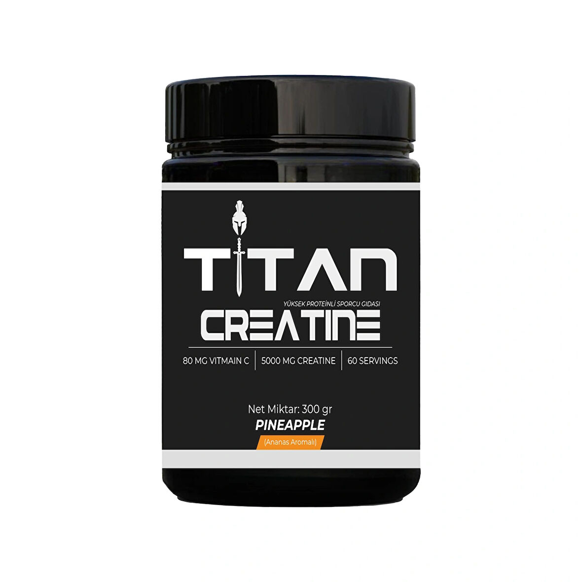 Titan Premium Creatine 300 Gr Monohyrate Mikronized-Ananas-Aroma