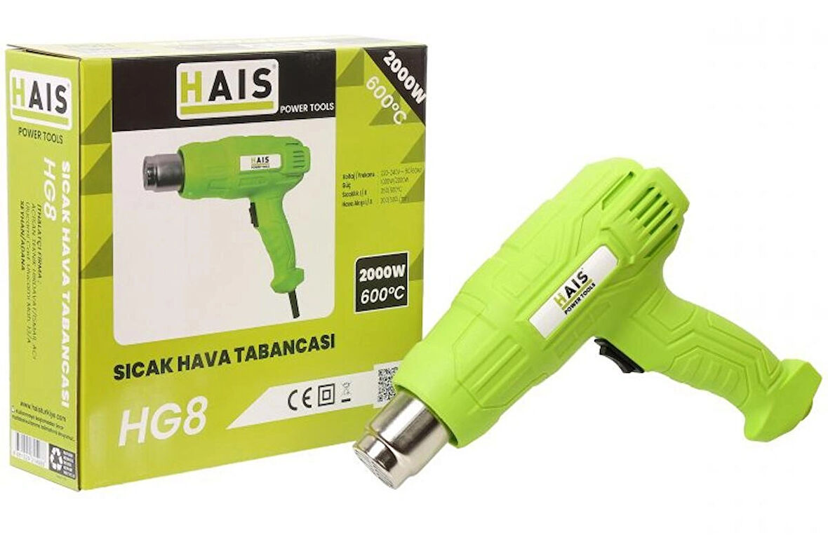 HAIS Hg8 Sıcak Hava Tabancası