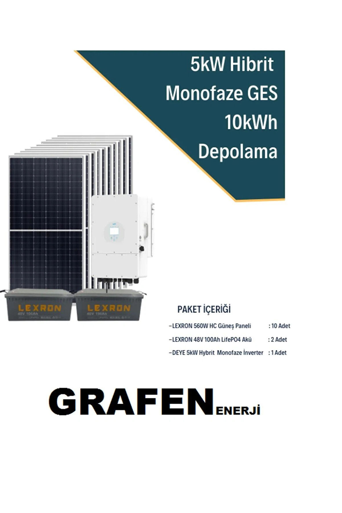 5kW MONOFAZE HİBRİT SİSTEM 2