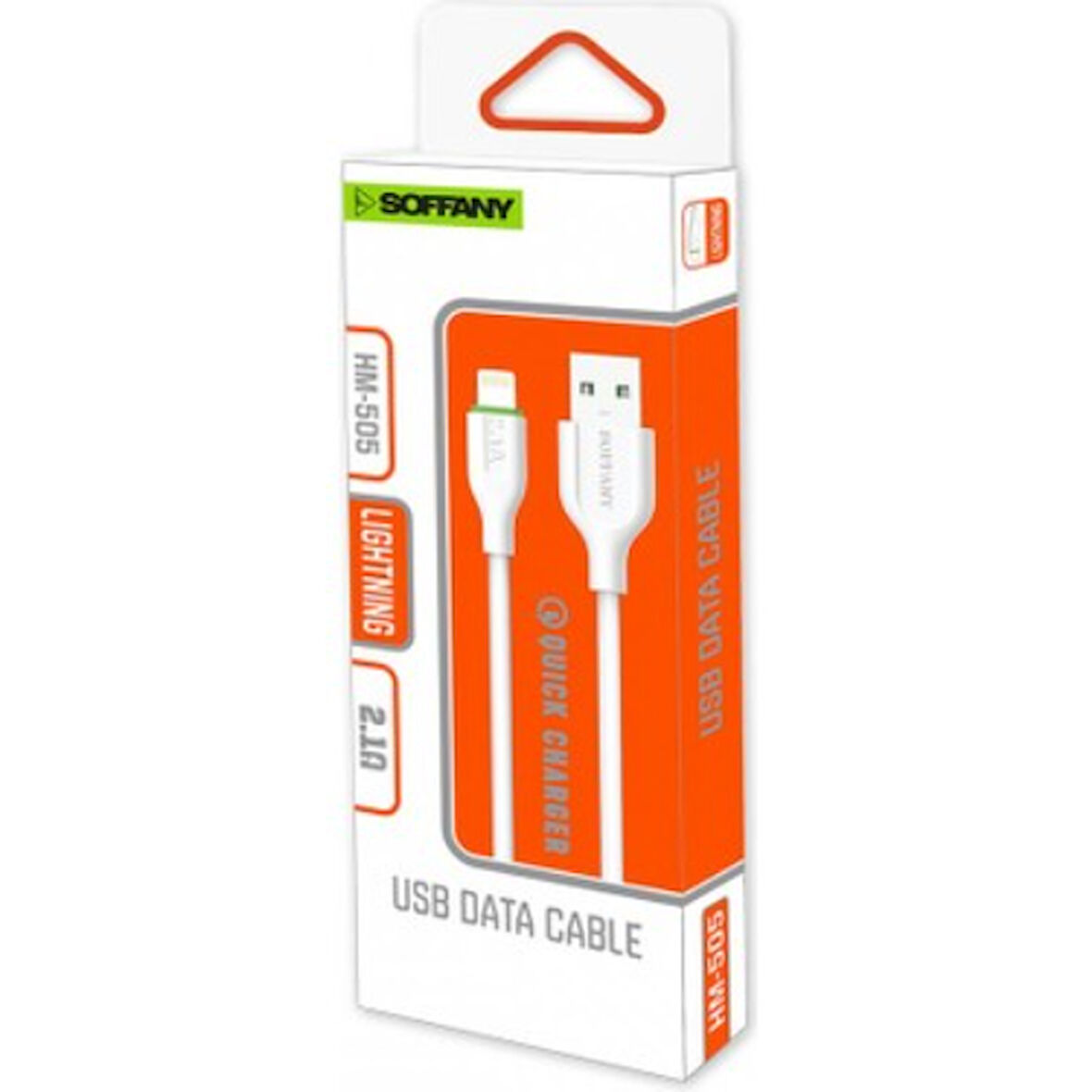 HM-505 2.1A LİGHTNİNG APPLE HIZLI ŞARJ DATA KABLOSU