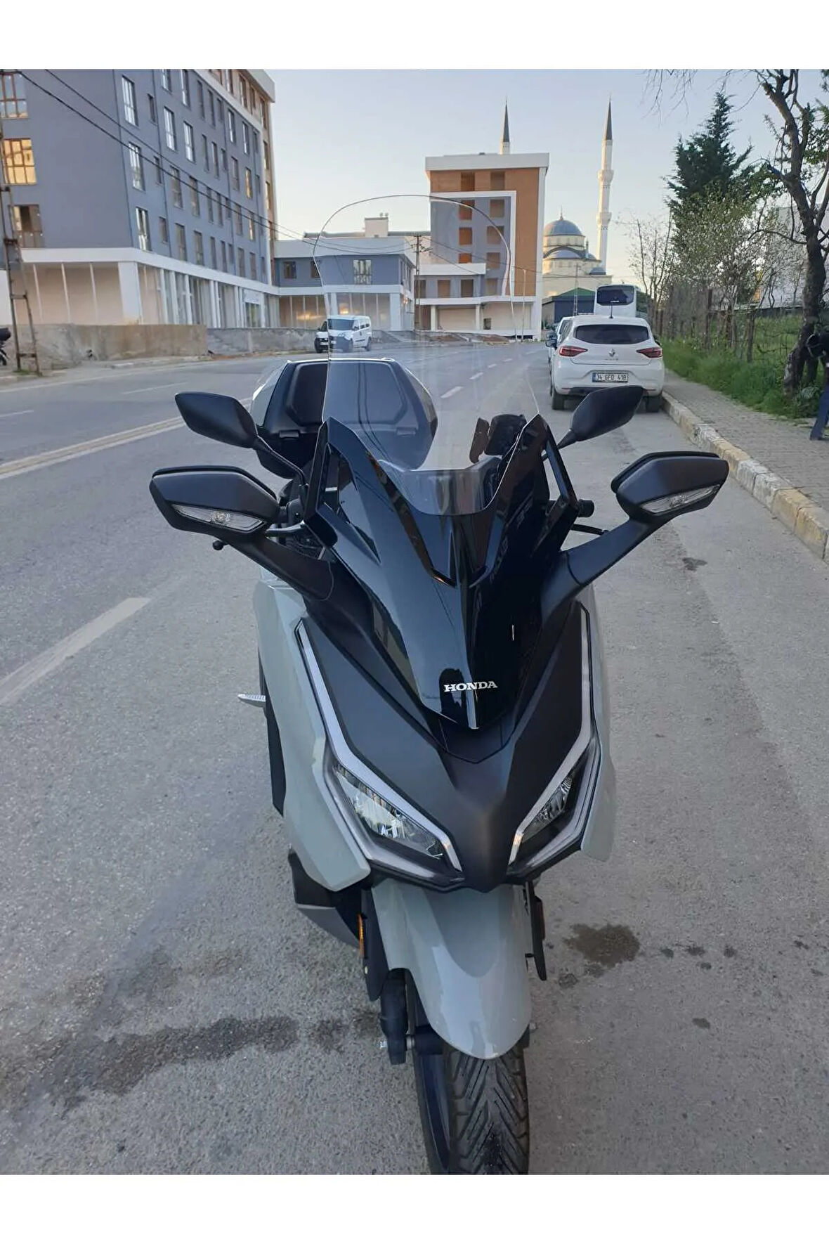 Honda Forza 250 Ön cam 2023 2024 Model Yılı 60cm Şeffaf Renk 4mm Uzun Geniş Cam