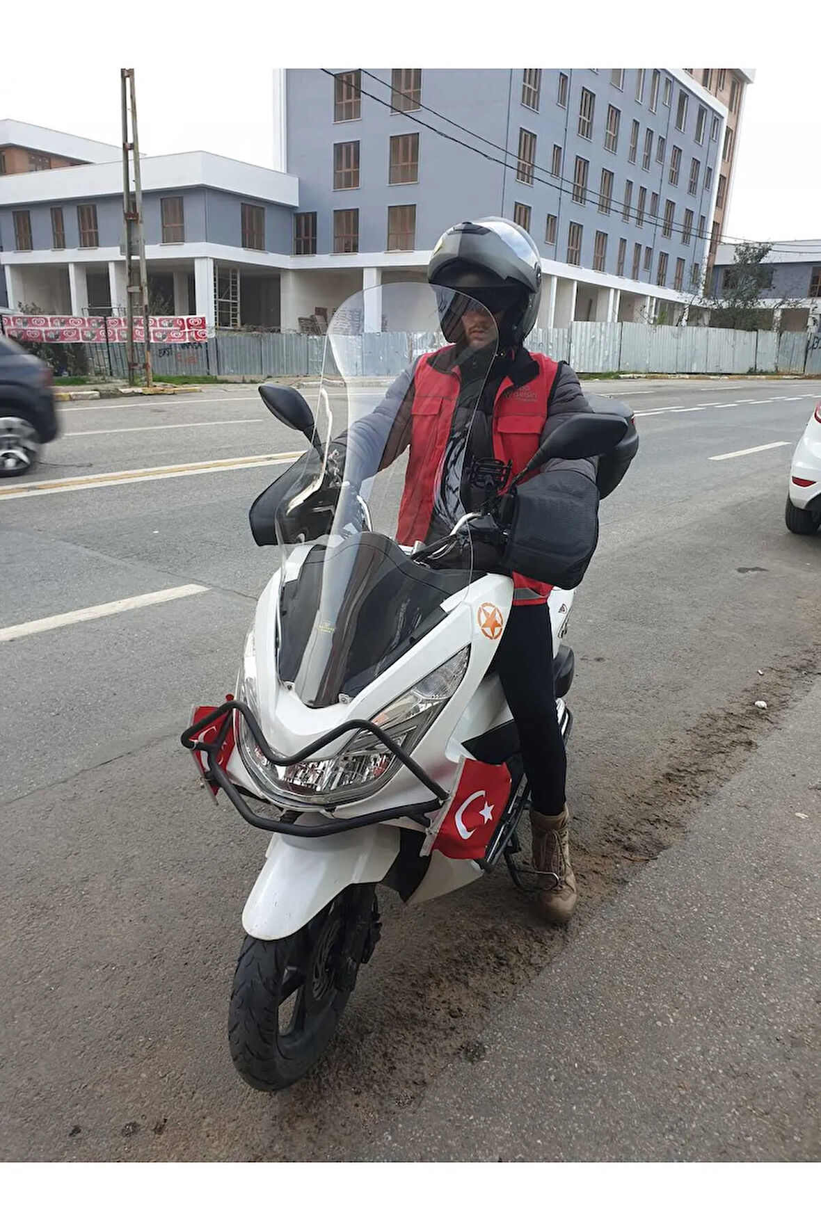Honda Pcx Siperlik Ön Cam 2014 2017 Model 83cm Şeffaf Renkli 4mm UZUN CAM
