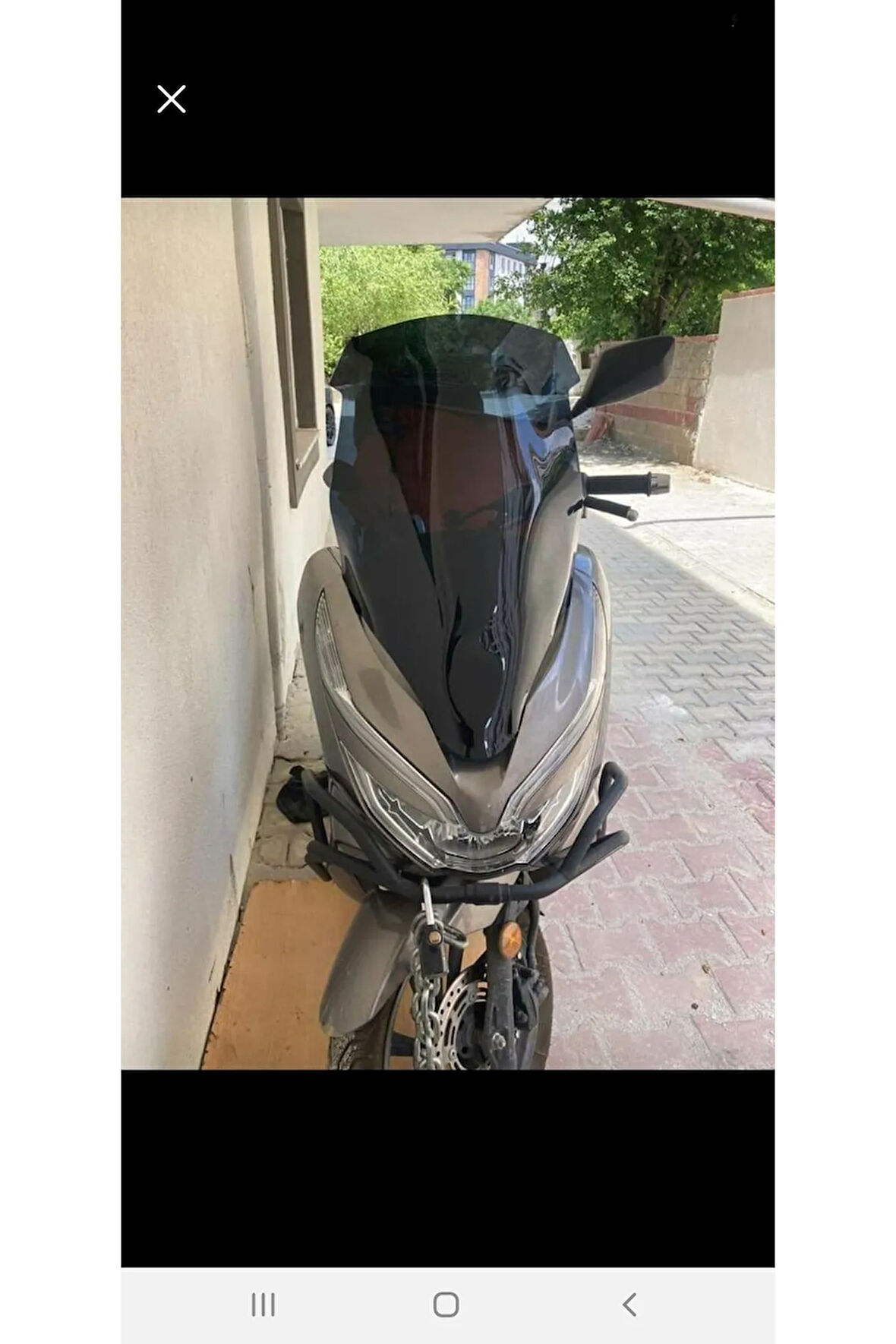Honda Pcx Siperlik Ön Cam 2018 2020 Model 65cm Siyah Renkli 4mm ORTA BOYLU CAM