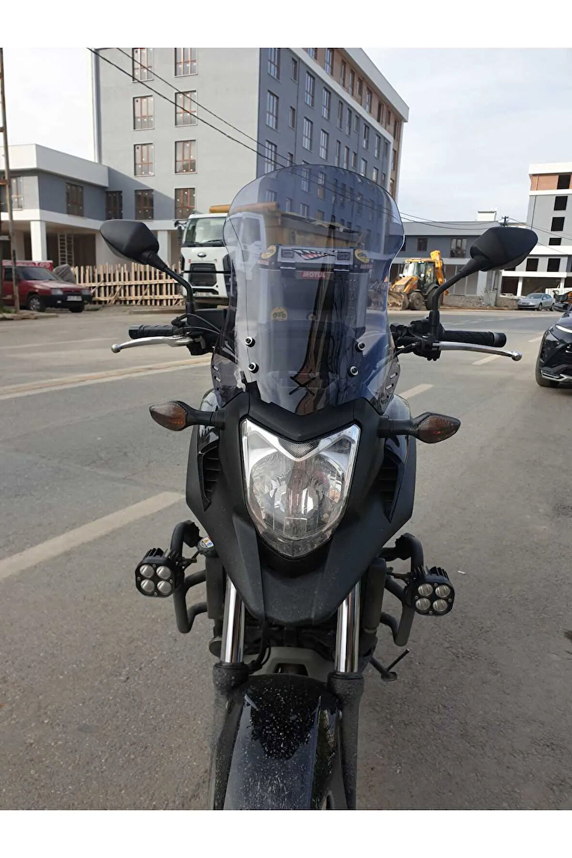 Honda Nc 700 750 X Siperlik Ön Cam 2012 2015 Model 50cm Açıkfüme Renkli 4mm ORTA BOYLU CAM
