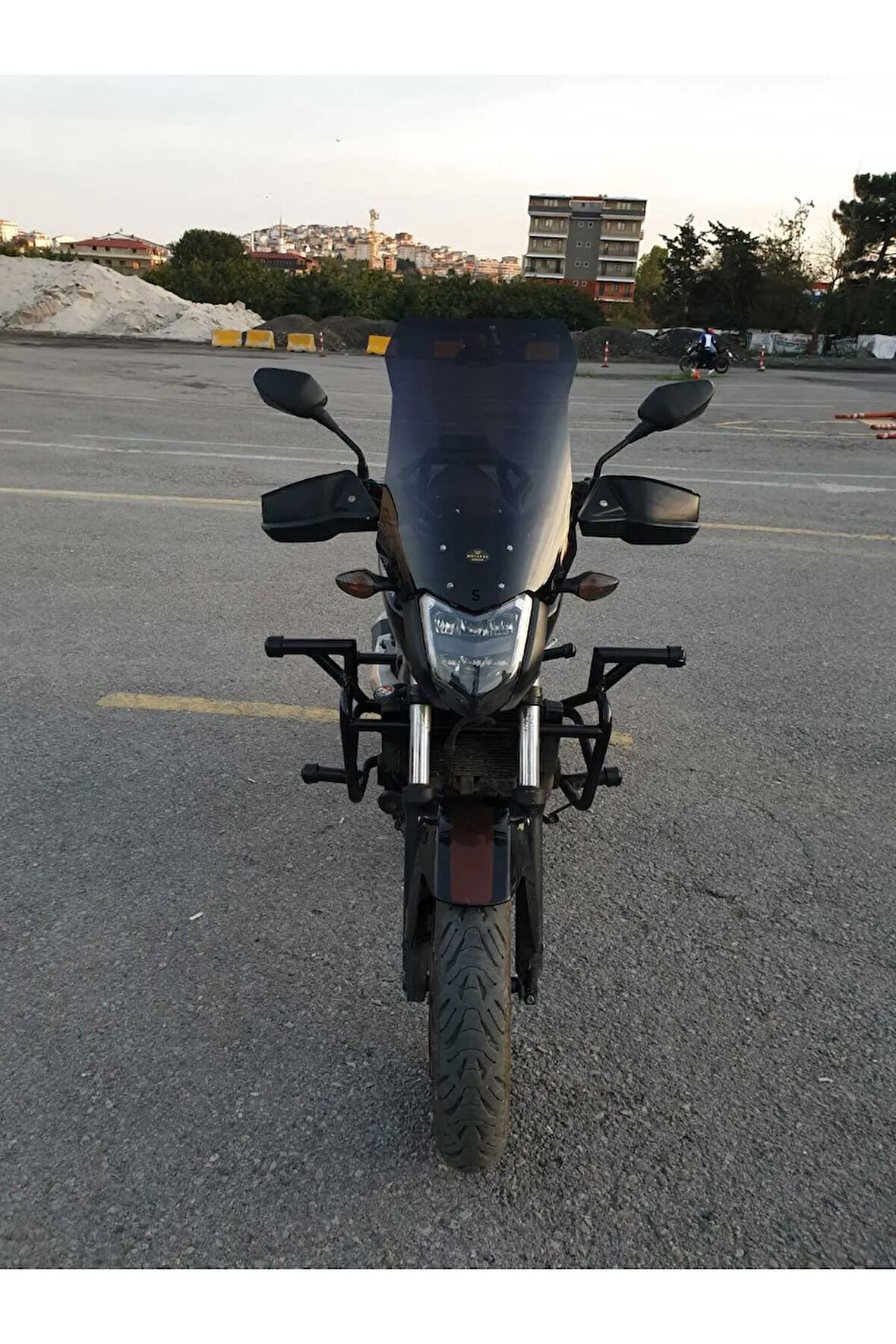 Honda Nc 700 750 S Siperlik Ön Cam 2012 2020 Model 50cm Siyah Renkli 4mm ORTA BOYLU CAM