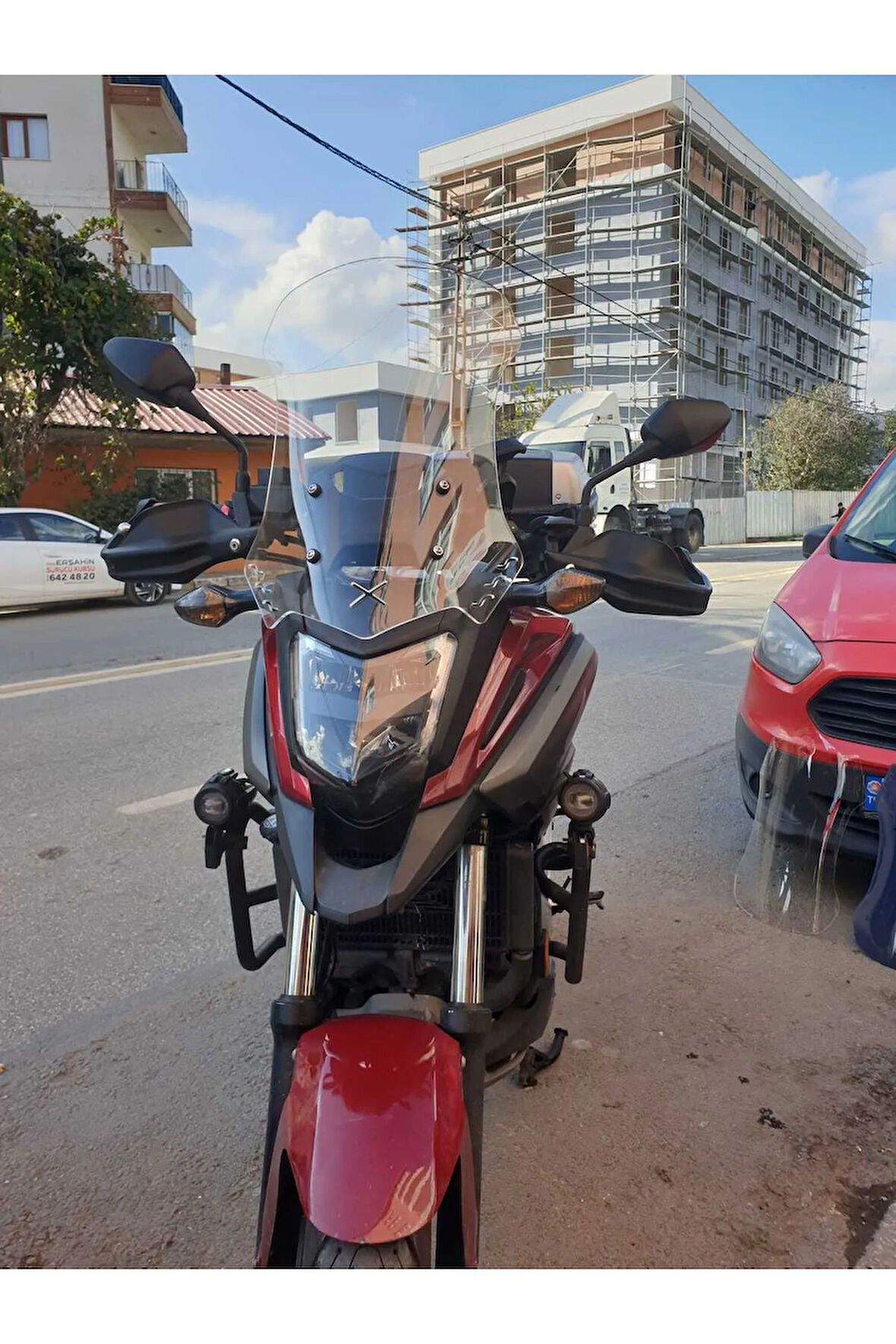 Honda Nc 700 750 X Siperlik Ön Cam 2016 2020 Model 59cm Şeffaf Renkli 4mm UZUN CAM