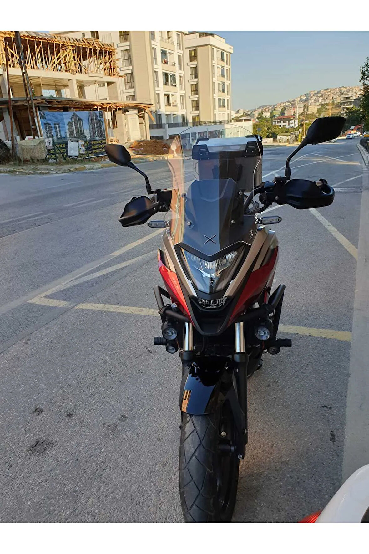 Honda Nc 700 750 X Siperlik Ön Cam 2021 2024 Model 50cm Şeffaf Renkli 4mm ORTA BOYLU CAM