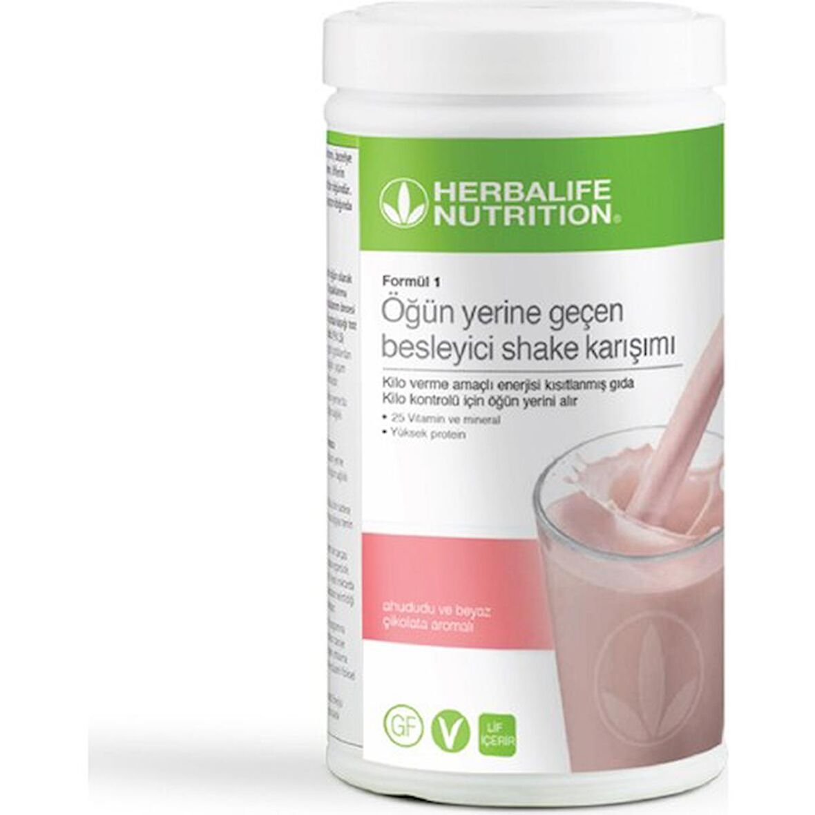 Herbalife Formül 1 Besleyici Shake Karışımı Ahududu ve Beyaz Çikolata Aromalı