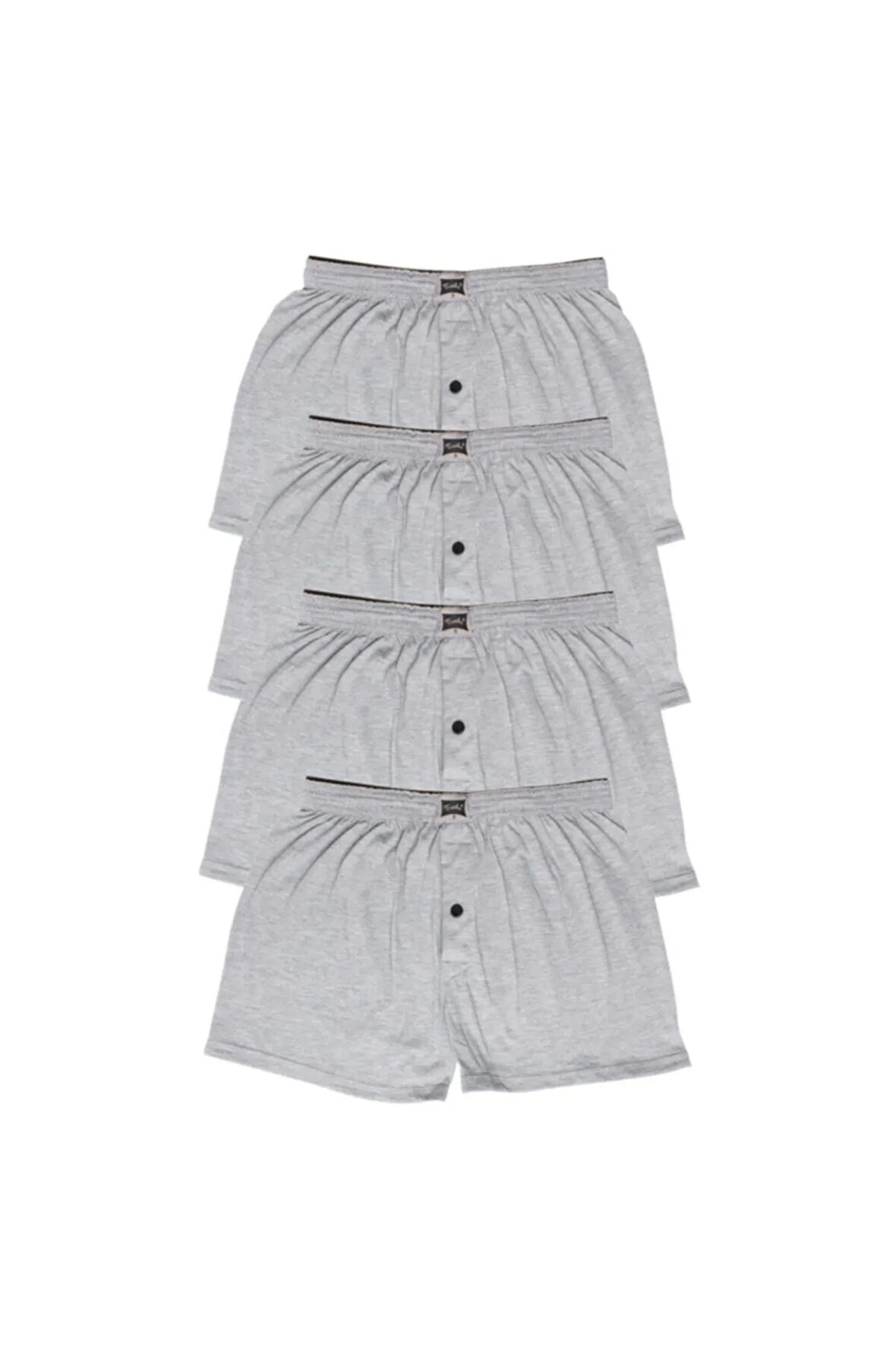 Erkek Penye Boxer Siyah - 4 Adet