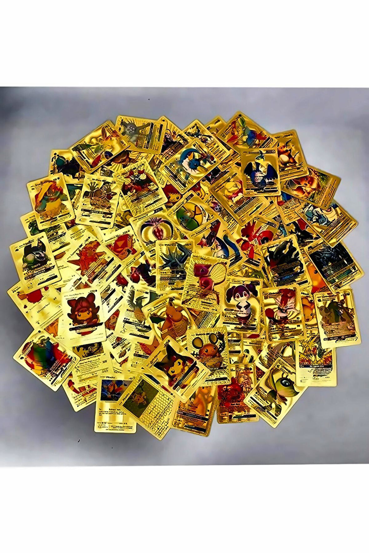 Kabartmalı Esnek Koleksiyon Pokemon Gold Kart Kız Çocuk Eğitici Oyuncak Erkek Çocuk Oyuncaklar