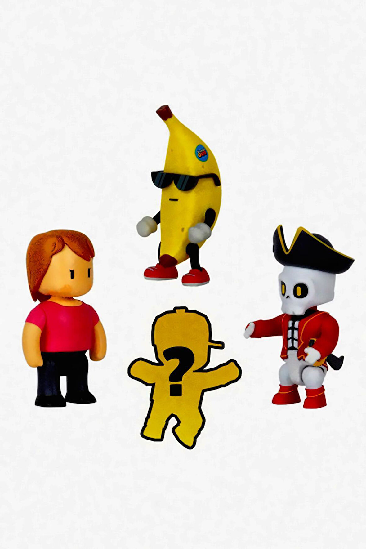 Stumble Guys 4'lü Aksiyon Figür Set 1 Kız Çocuk Eğitici Oyuncak Erkek Çocuk Oyuncaklar