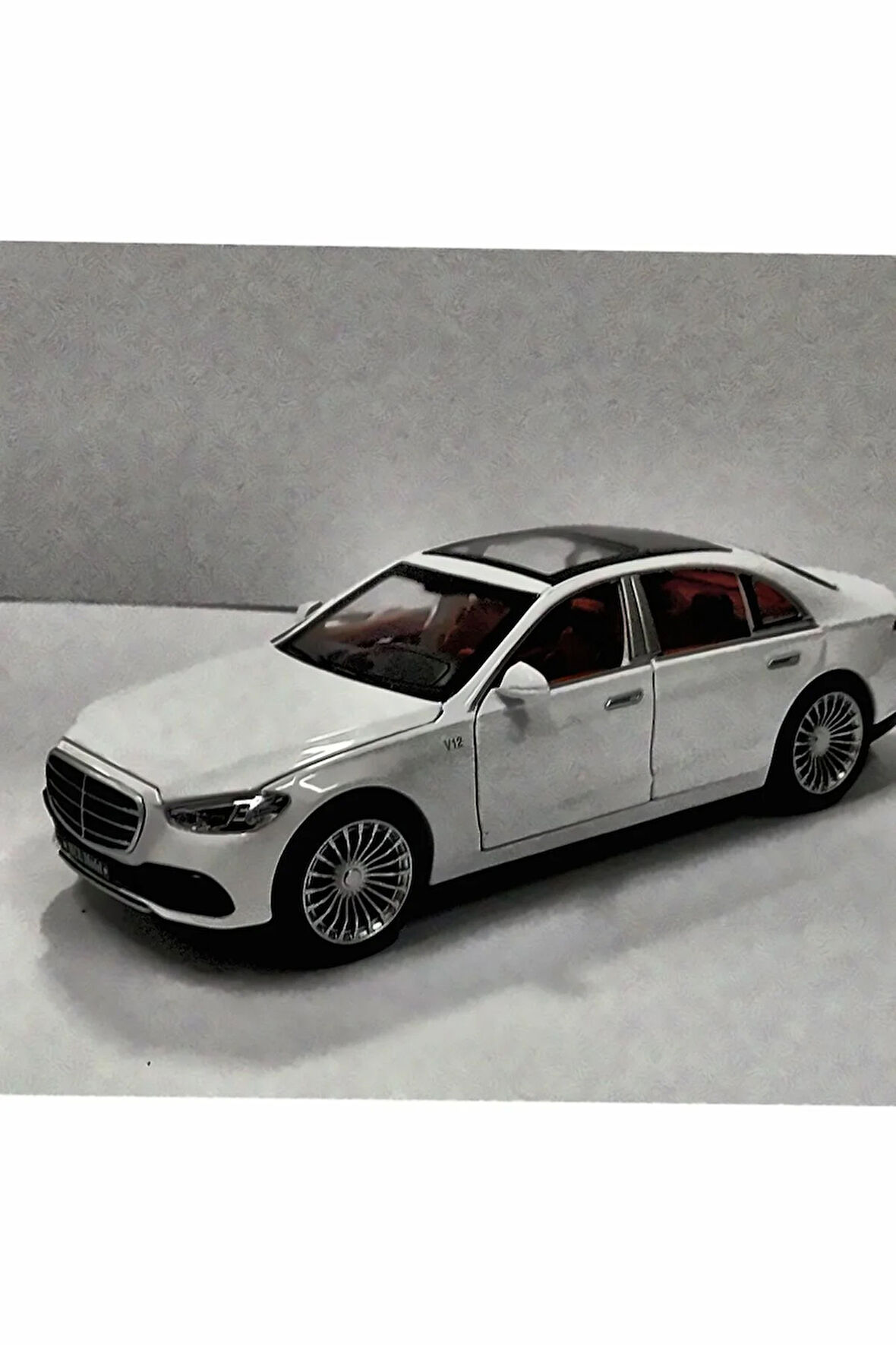 22 Mercedes S600 Sesli Işıklı Çek Bırak Model Araba Kız Çocuk Eğitici Oyuncak Erkek Çocuk Oyuncaklar