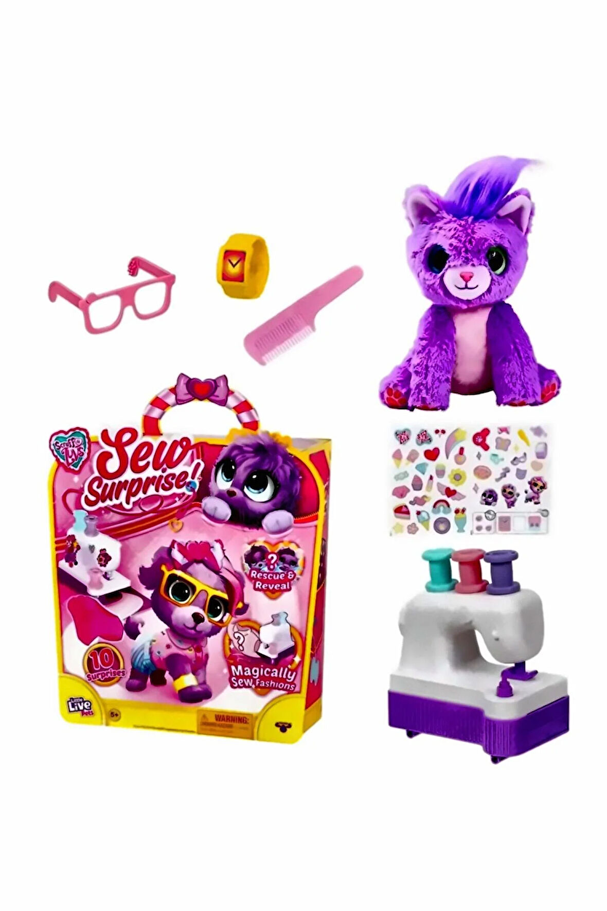 SCRUFF A LUVS MODA OYUN SETİ Kız Çocuk Eğitici Oyuncak Erkek Çocuk Oyuncaklar