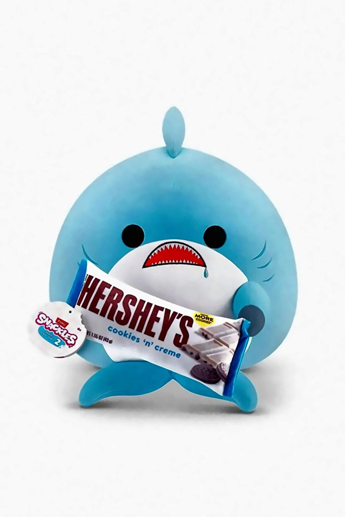 les Aburcubur Dev Peluş Mavi Hershey's Snackles35cm Kız Çocuk Eğitici Oyuncak Erkek Çocuk Oyuncaklar