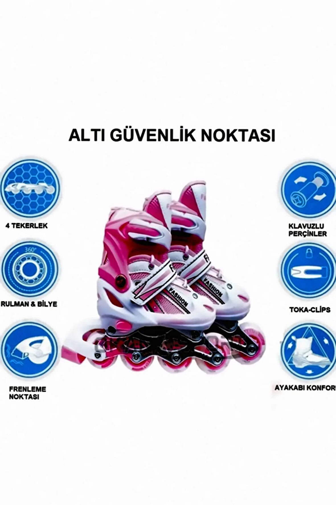 oller Master 39-42 Numara Ayarlanabilir Pembe Paten Kız Çocuk Eğitici Oyuncak Erkek Çocuk Oyuncaklar