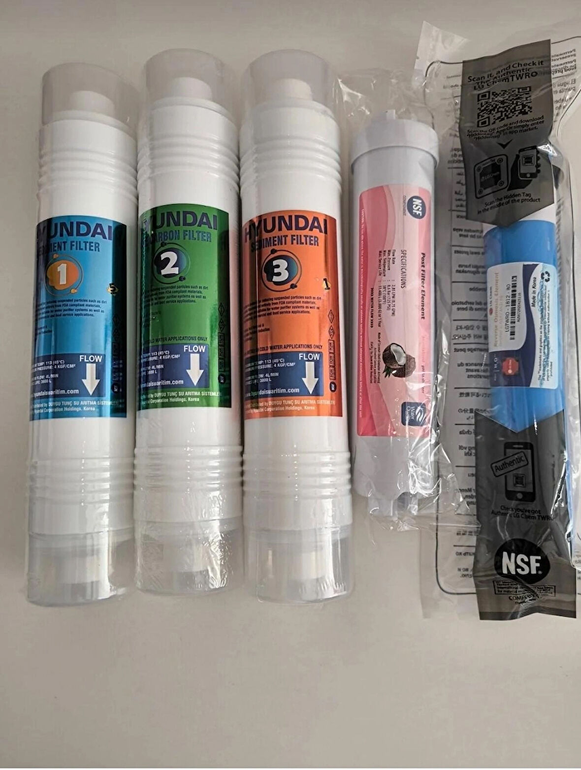 Su arıtma Filtre Seti 5 'li