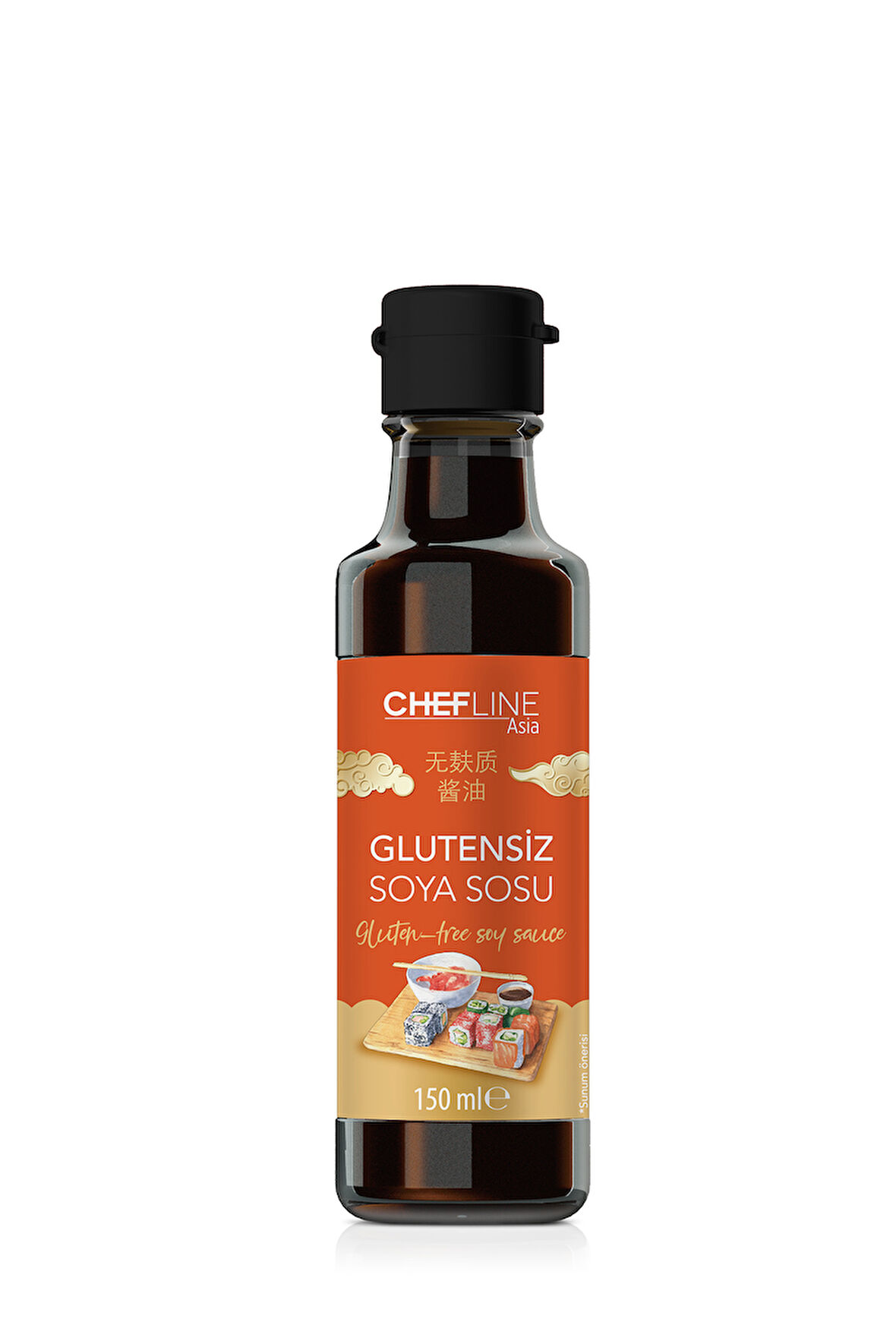 Chefline Asia Sos Paketi Glutensiz Soya+İstiridyeSos+SoyaSosu+TeriyakiSos (4x150ml)