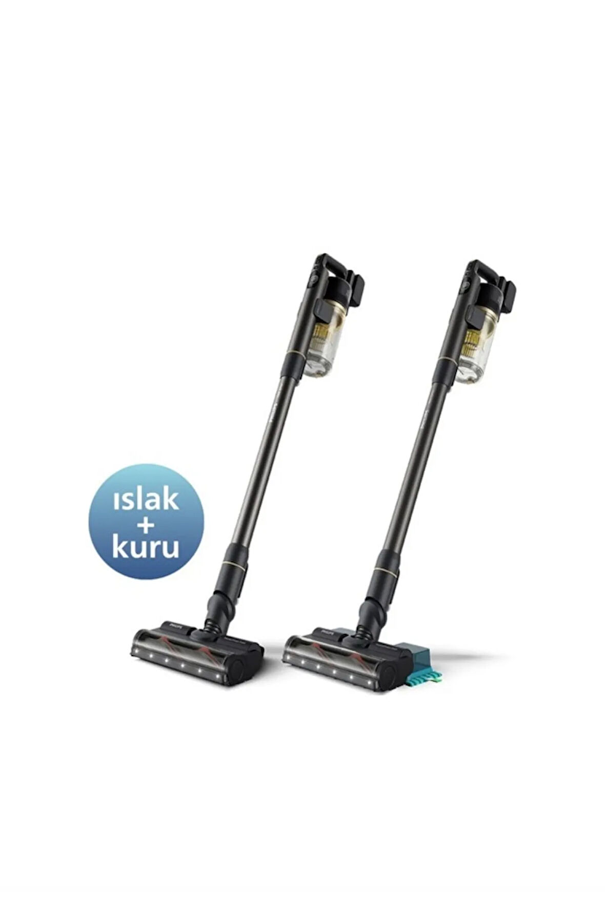 Islak Ve Kuru Dikey Şarjlı Süpürge Altın - Siyah
