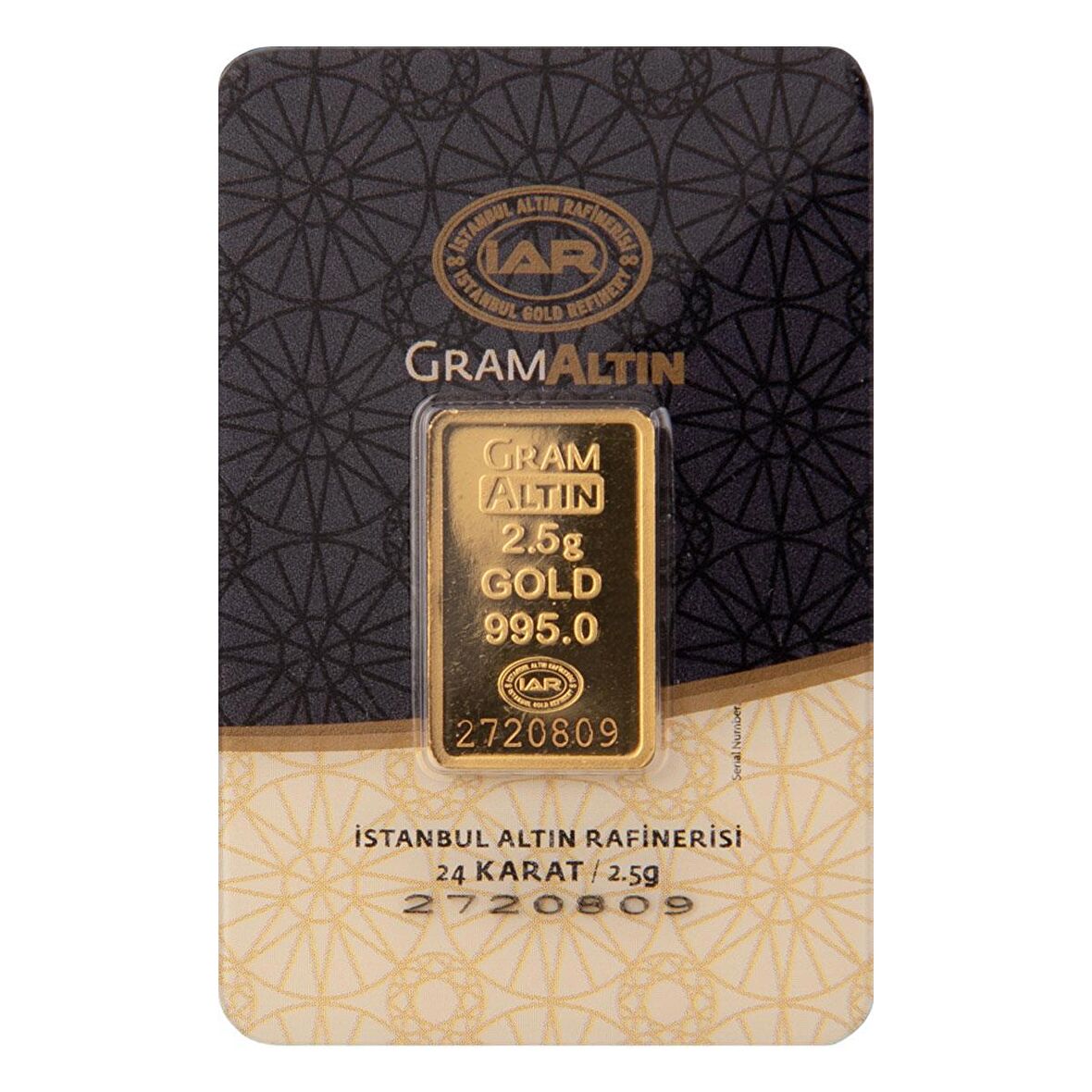 2.5 gr 24 Ayar İAR Gram Altın