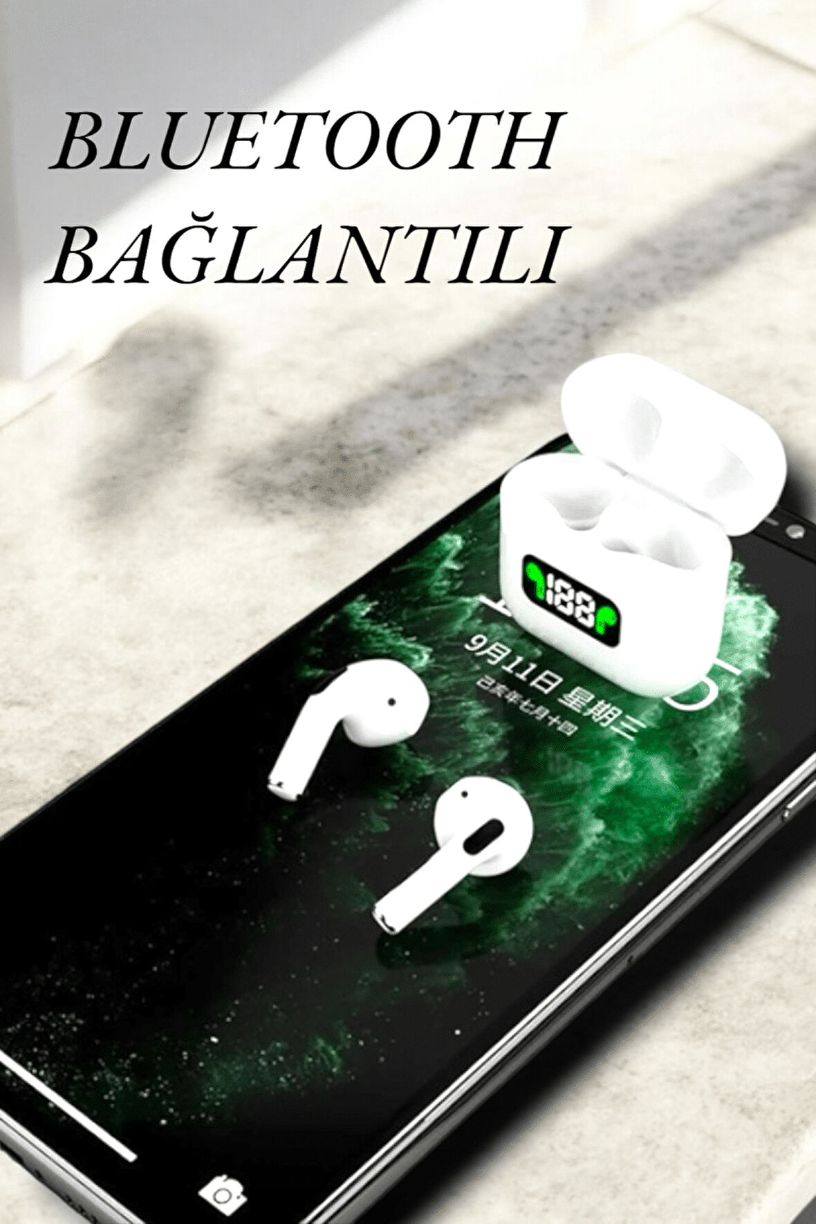 Bluetooth Kulaklık Dijital Şarj Göstergeli