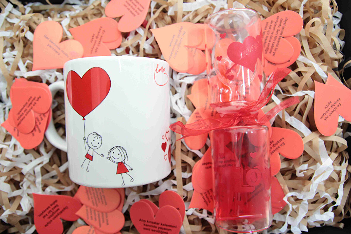 Love Kupa Bardak, Aşk Ölçer ve 365 Aşk Sözleri Sevgili Hediyesi