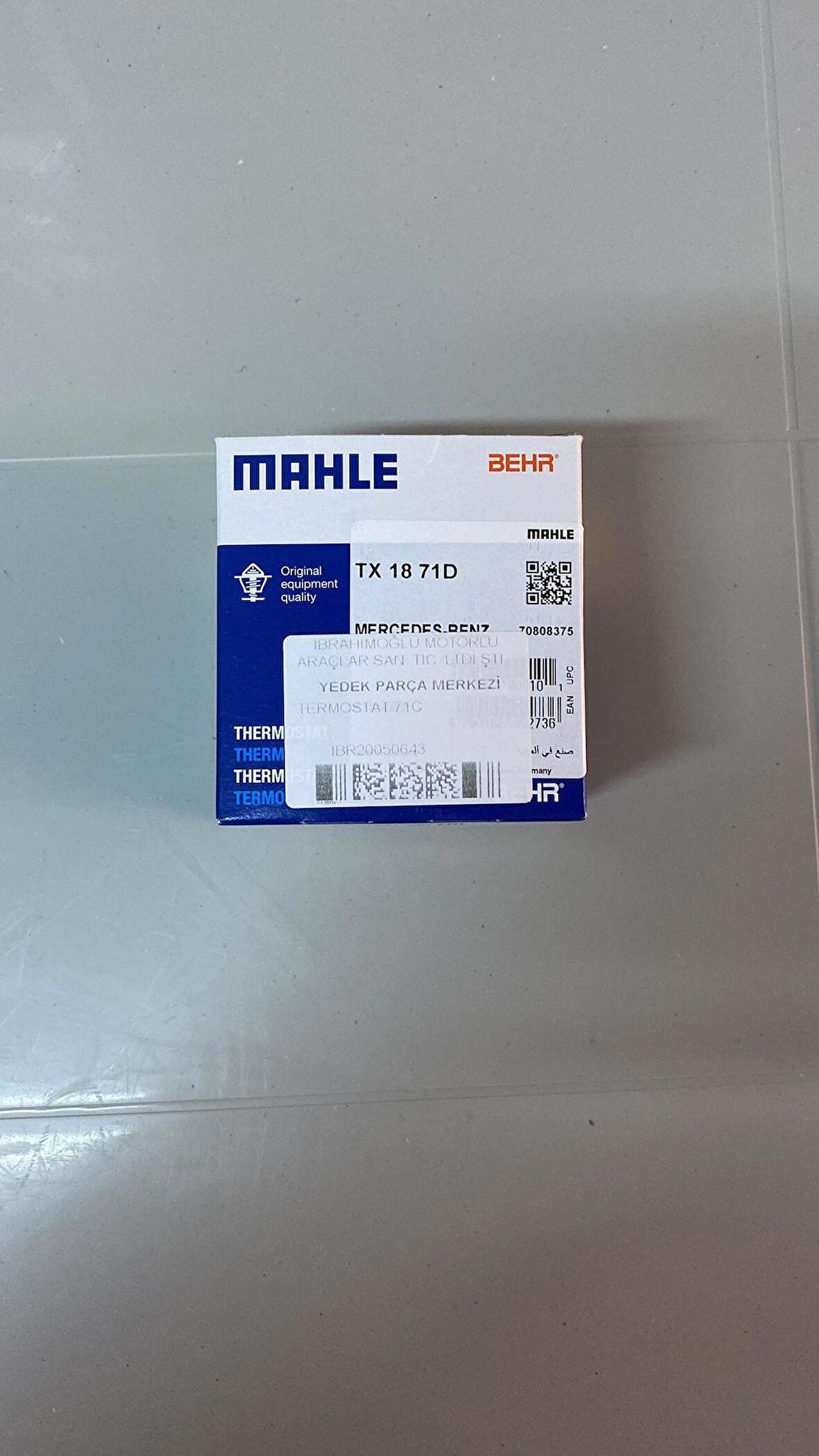 Mahle Mercedes-Benz Termostat 71C (TX1871D) (Axor Atego Actros)