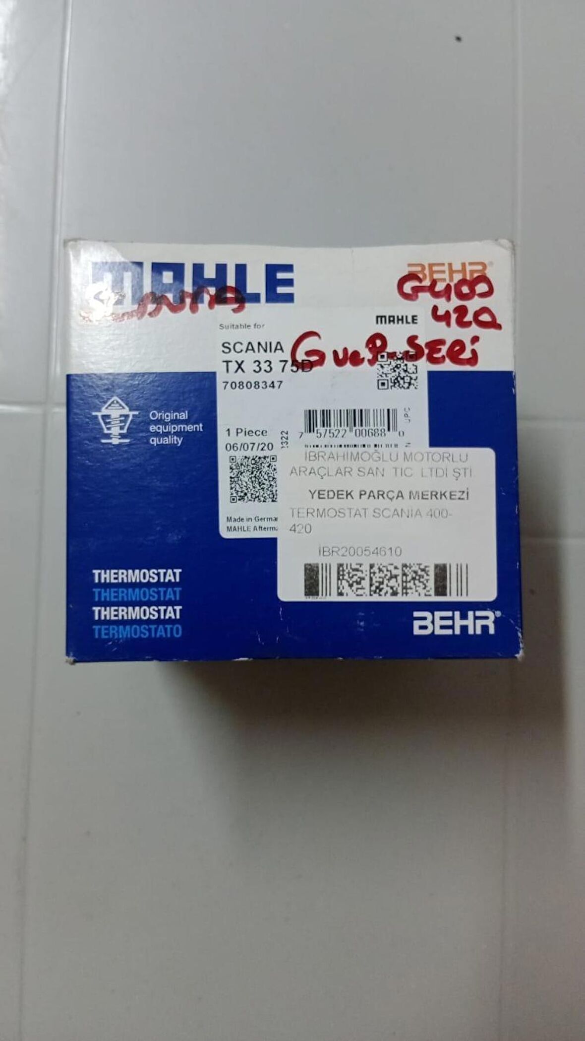 BEHR Termostat SCANIA 400 420 (TX3375)